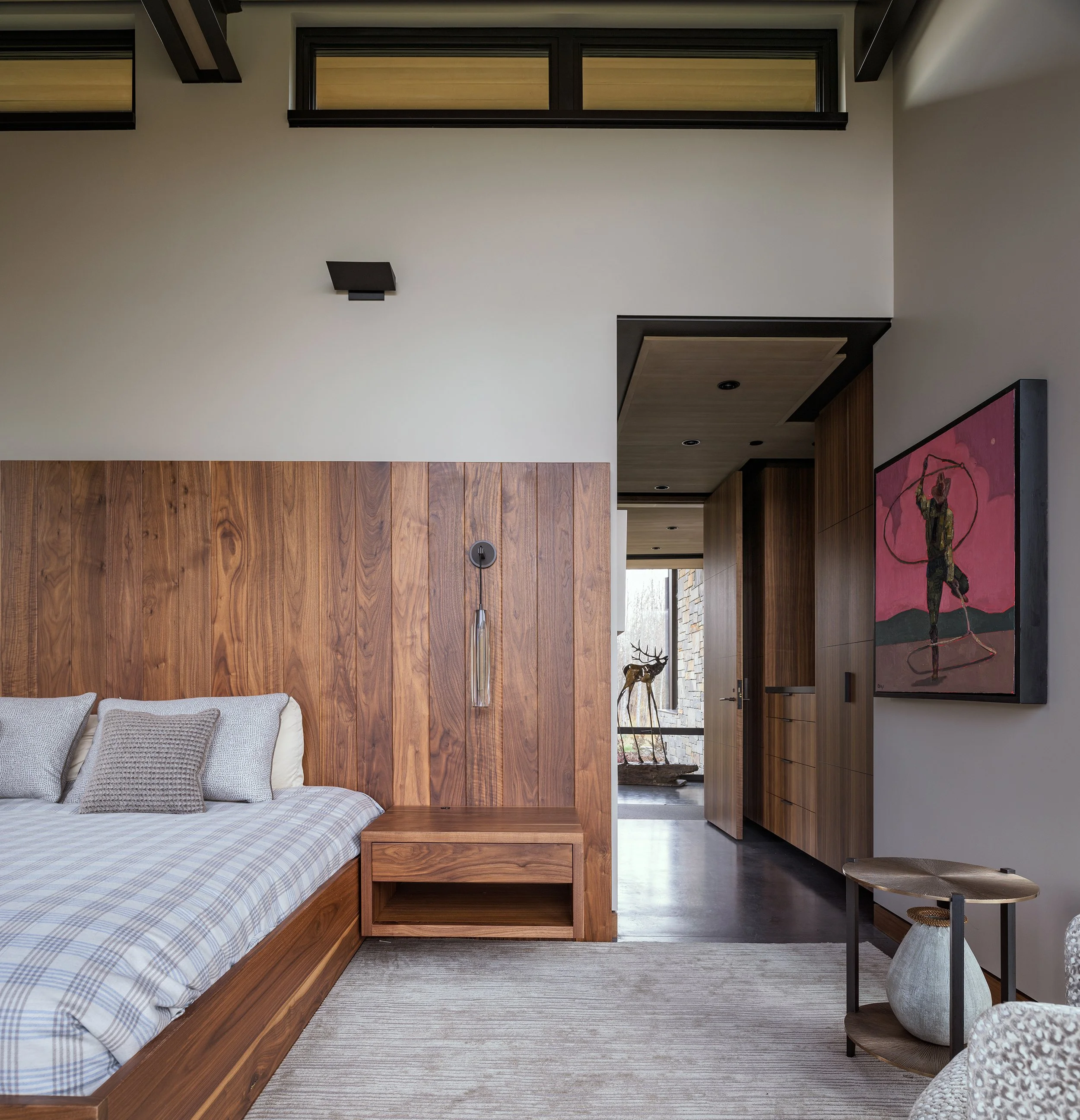 Ward_Blake_Architects_ChaChe_Residence_Interior_Guest_Room_Entrance_View_Western_Art_Wood_Detail.jpg