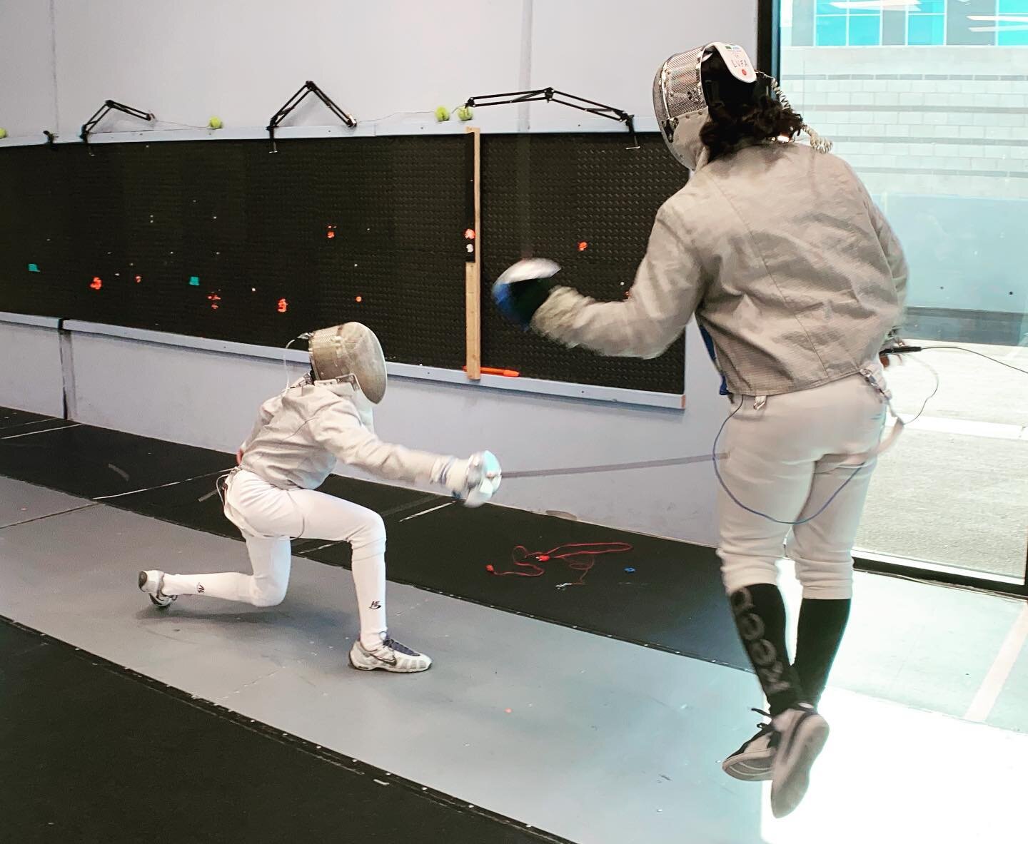 The tip of the saber is the second fasting moving object at the Olympics (only the marksman&rsquo;s bullet is faster). We offer the only competitive saber fencing program in Las Vegas, come experience the speed first hand. ⚡️🤺 #fencing #fitness #car
