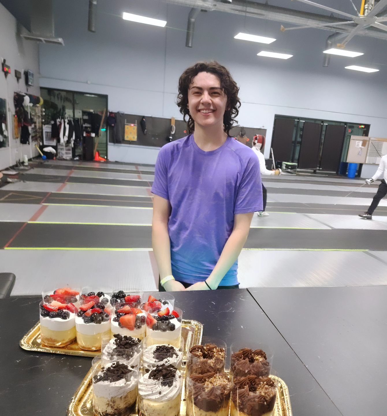 Medal Alert! 🚨 Congrats to Josh for his 8th place medal in Junior Men's Epee and earning is C24 at the RJCC of the Rockies!🍰 🤺⛰️🎖🎂 #fencing #epee #vegas
