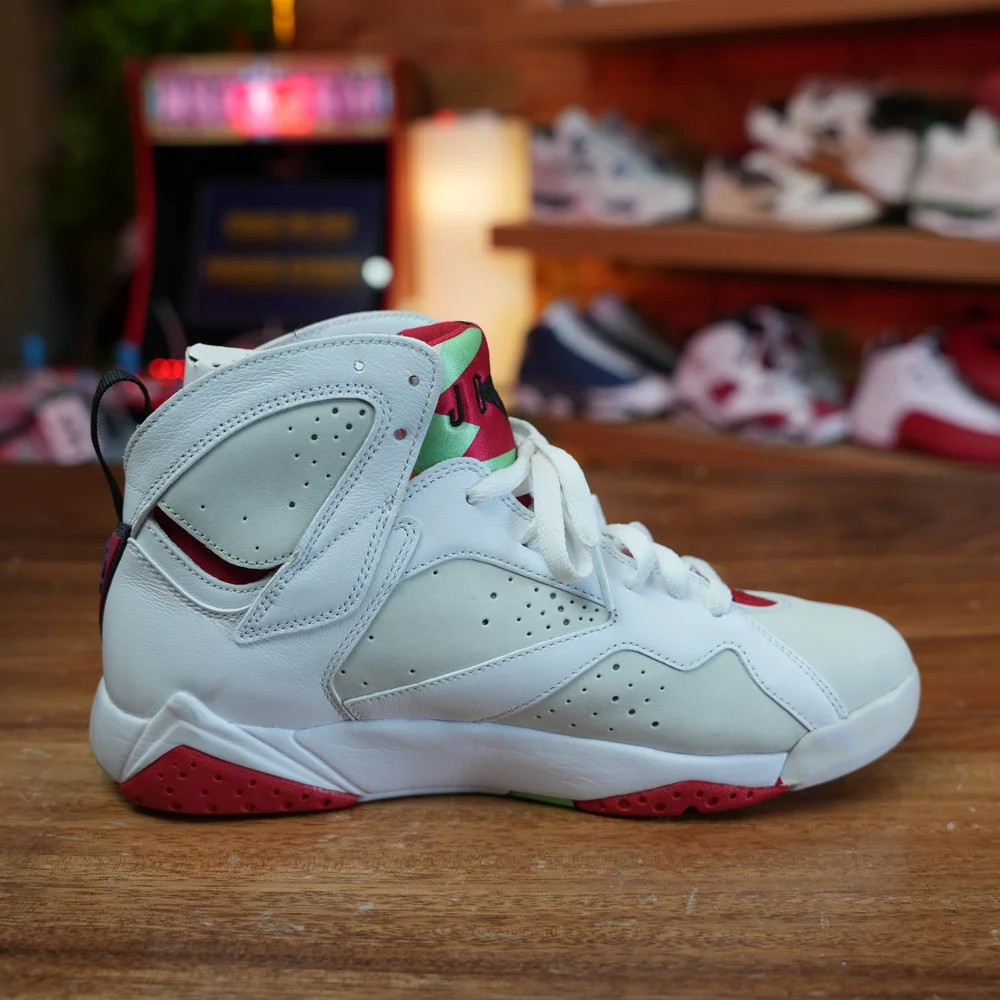 Jordan Air Jordan 7 ホワイト/レッド/グリーン　ソックス付き Nike Air Jordan 7 Retro Hare 2015 (GS) 304774-125 White/True Red