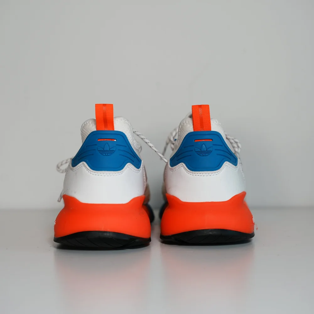 Adidas ZX 2K Boost White Solar Red Blue — 2WILD's Closet