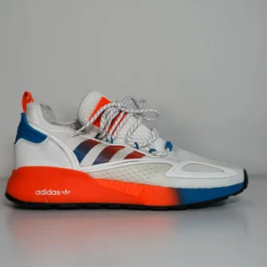 J★A Adidas ZX 2K Boost White Solar Red Blue — 2WILD's Closet