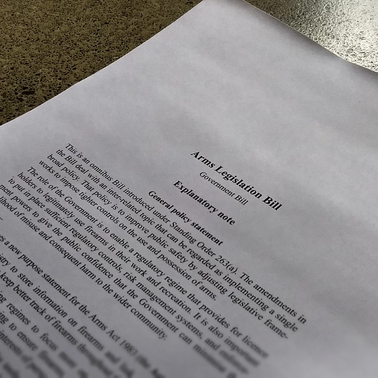 New gun law bill will reduce violence