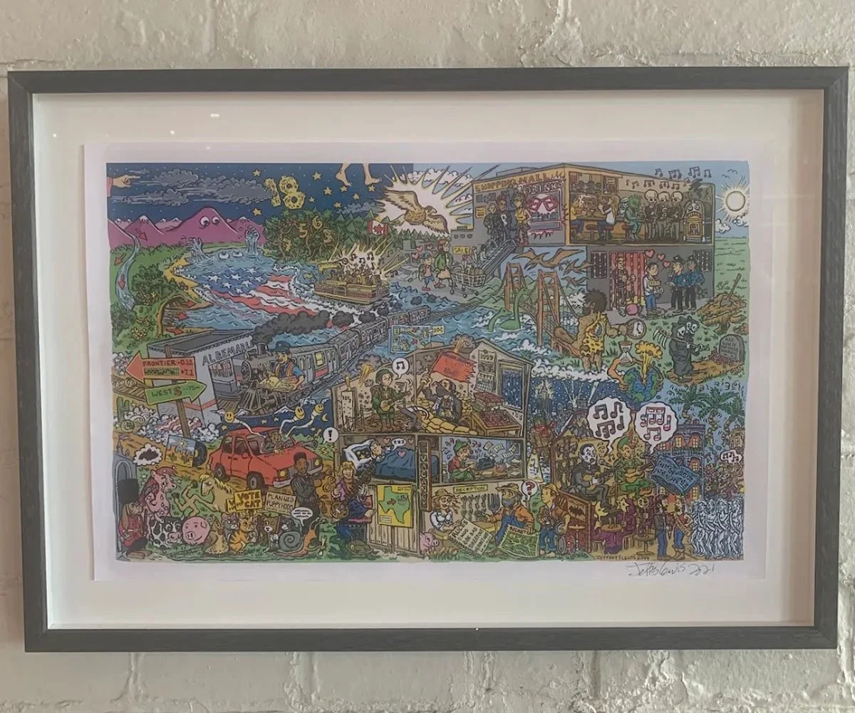 Framed artwork from this client's order