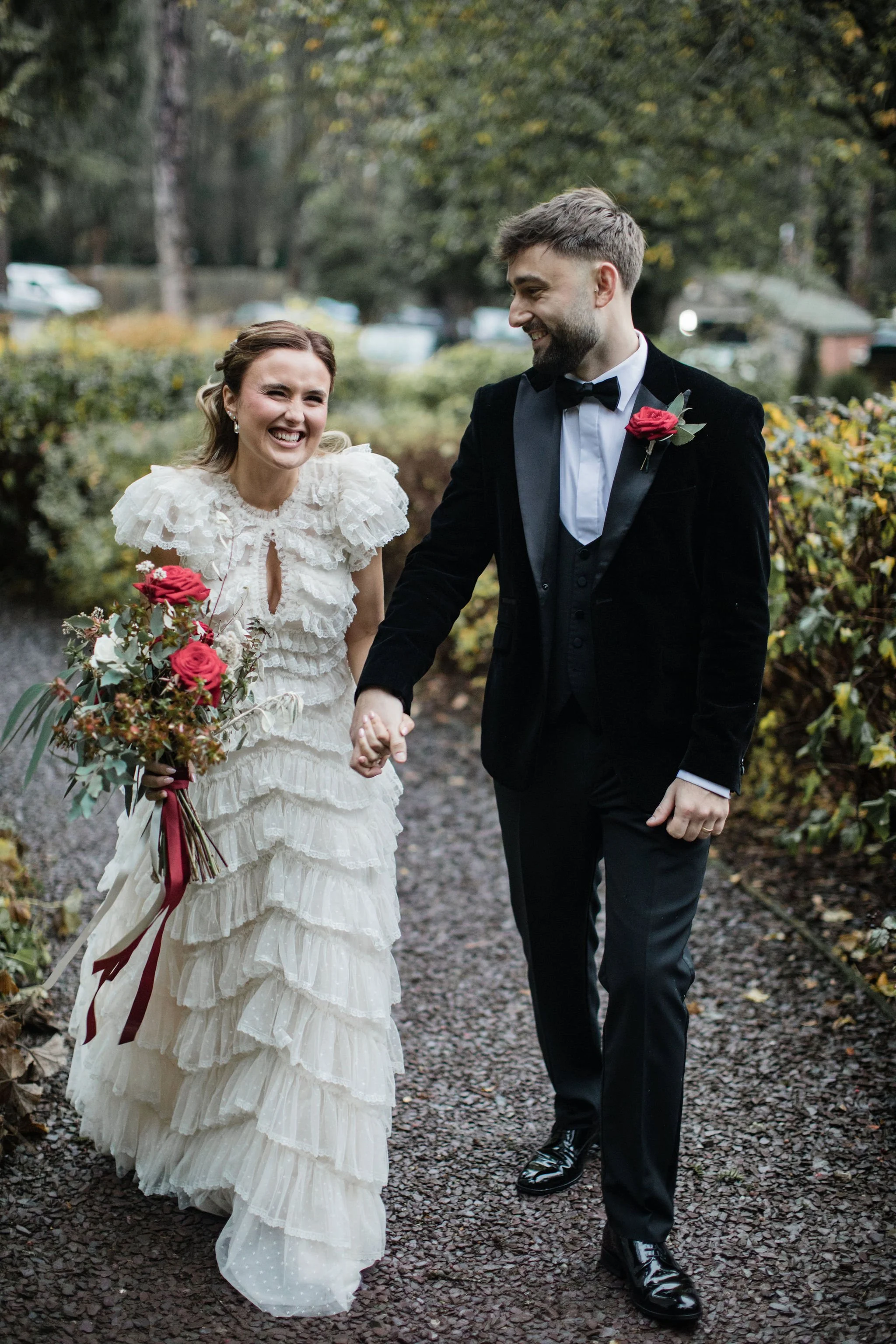 Tyn Dwr Hall Wedding Photographer | Black Tie November Wedding | Phoebe &amp; Kai