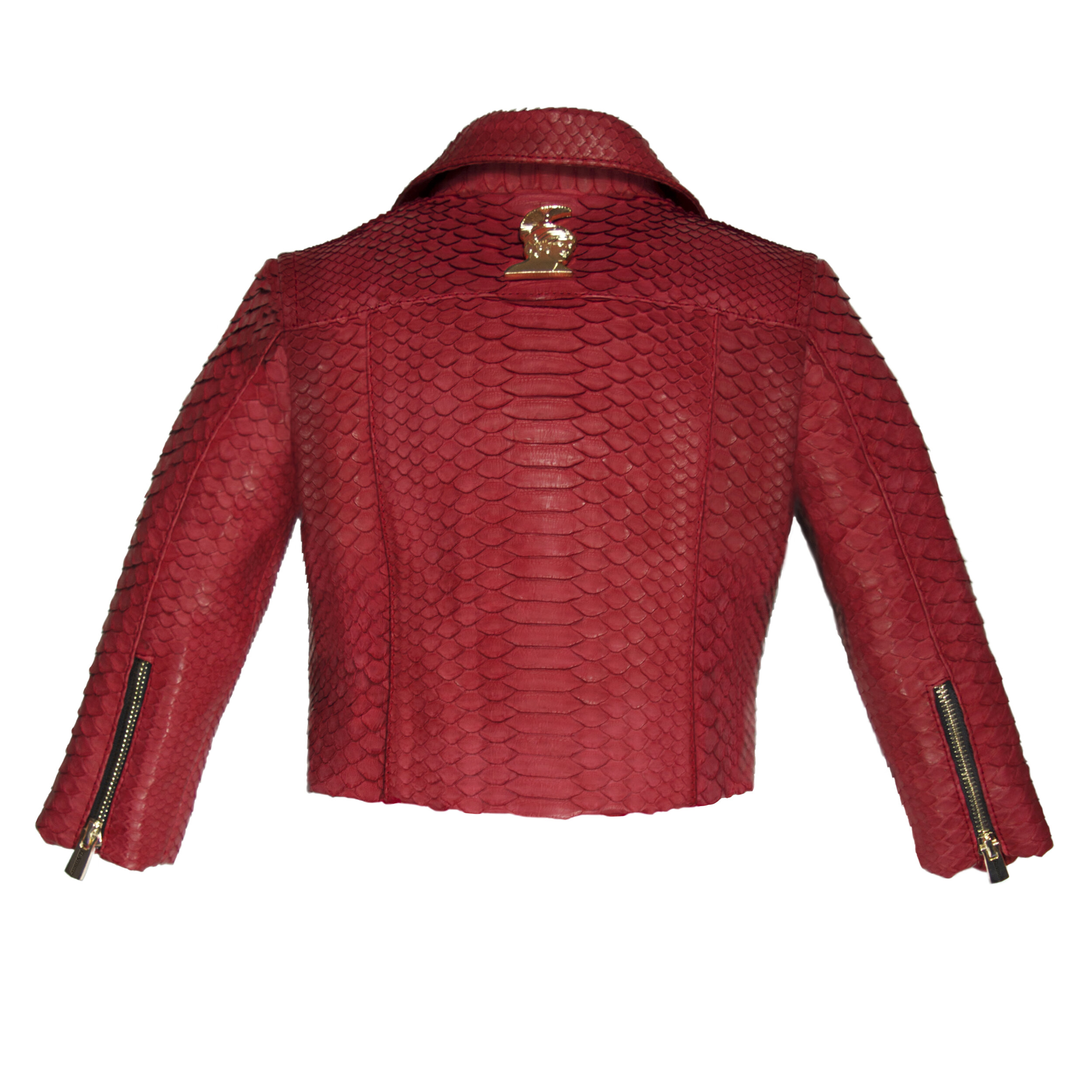 Klaverweide Baby biker jacket Red Python 4.jpg