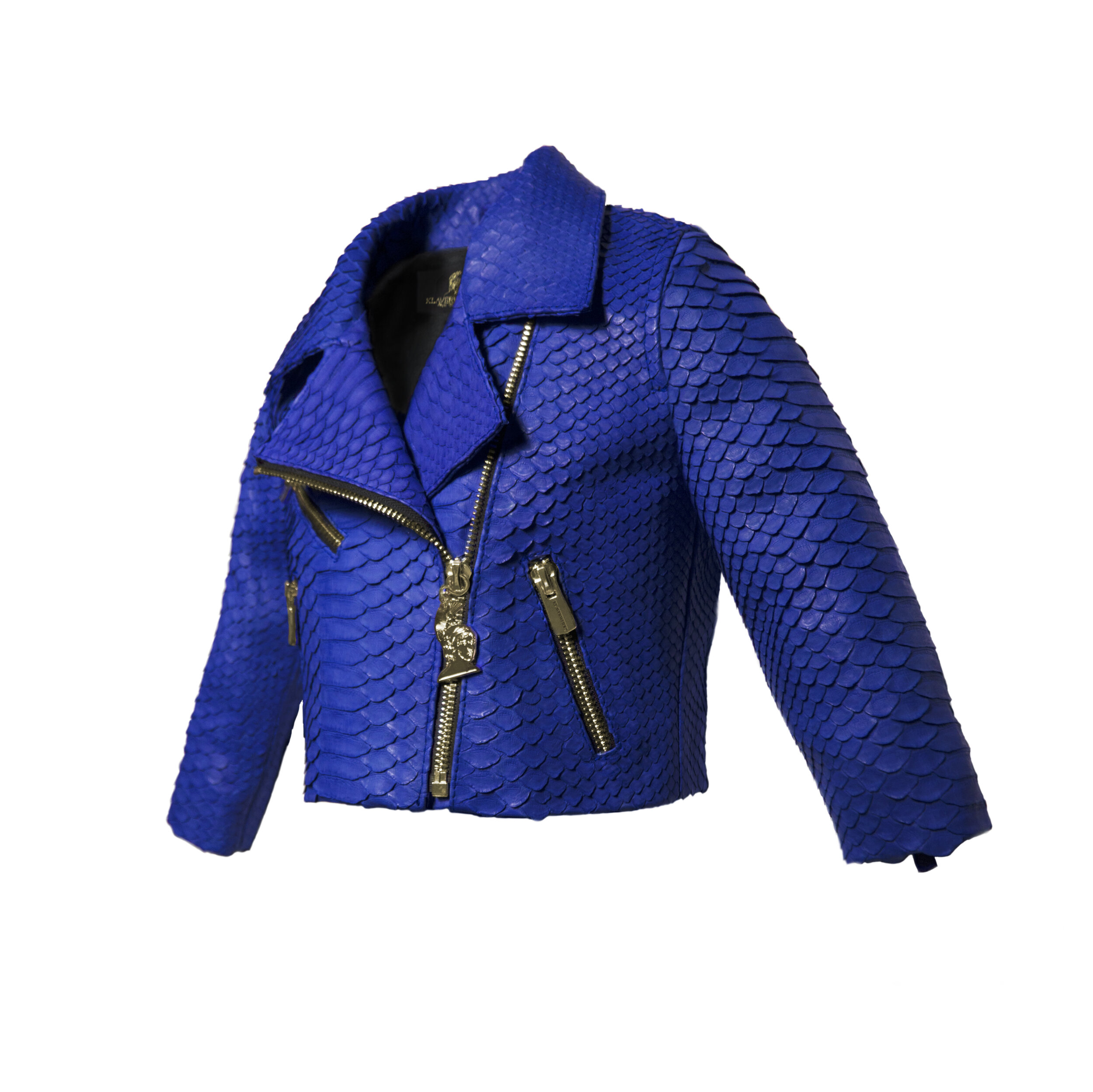 Klaverweide Baby biker jacket Blue Python 2.jpg
