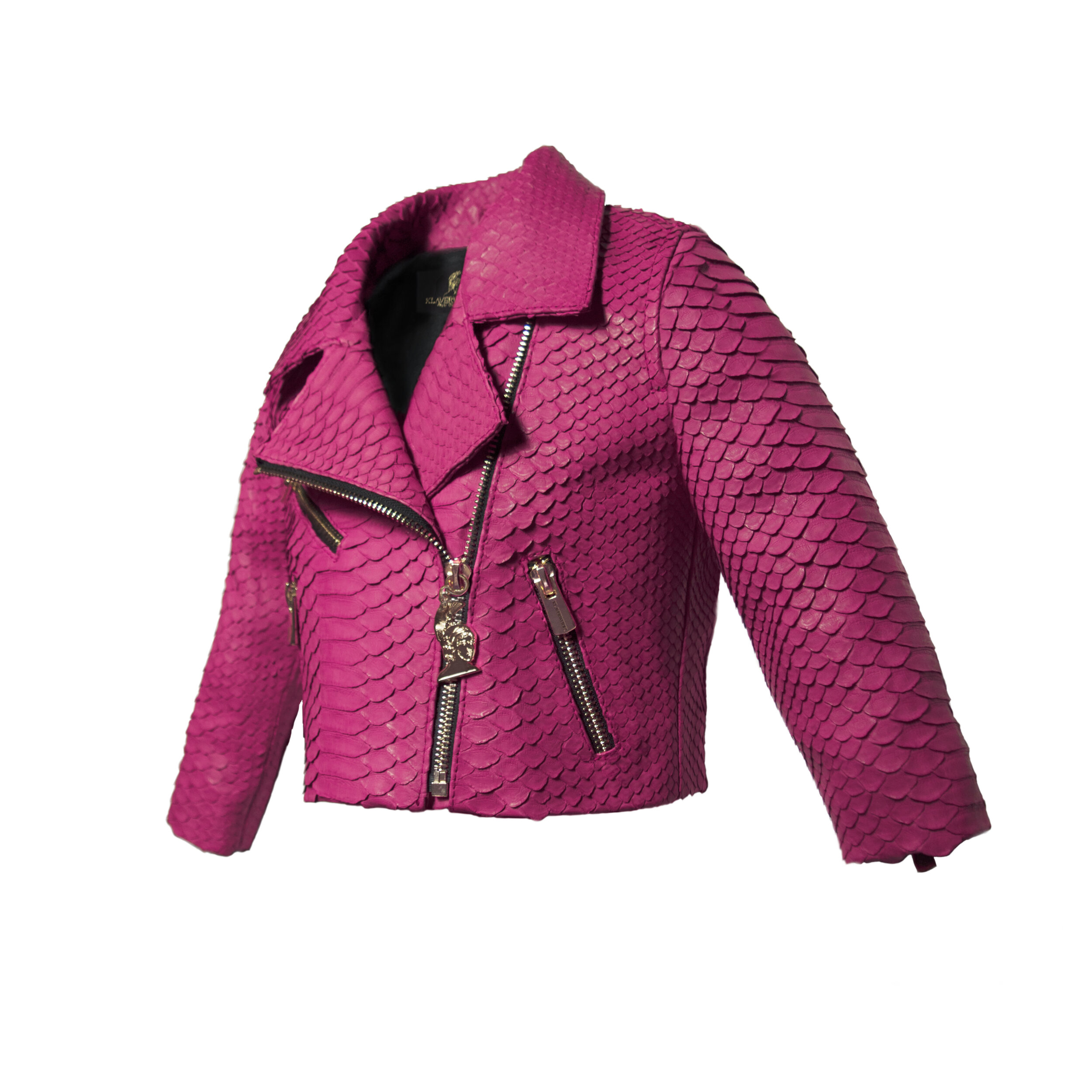 Klaverweide Baby Biker Jacket Pink Python 2.jpg