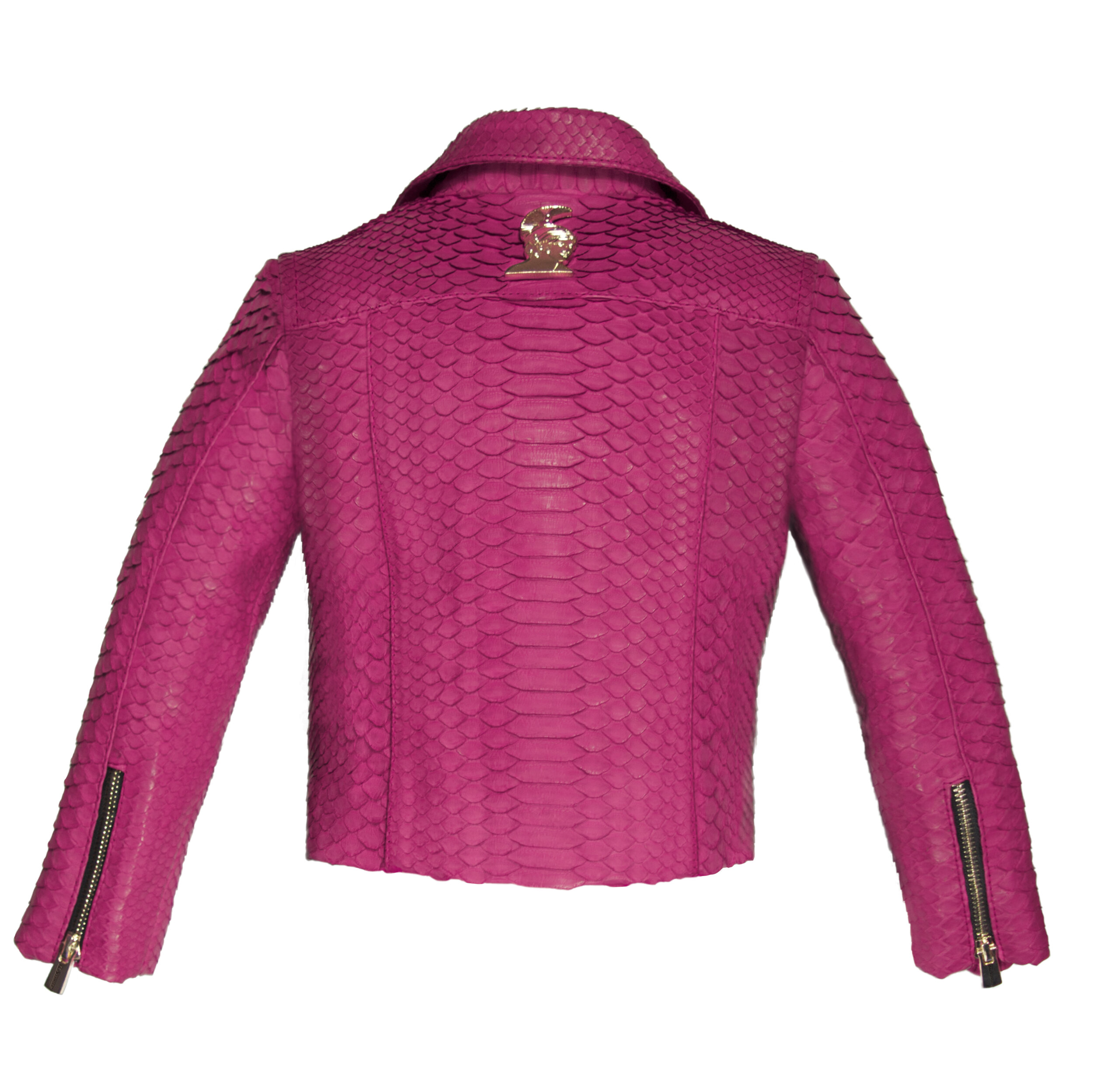 Klaverweide kids biker jacket Pink Python 2.jpg