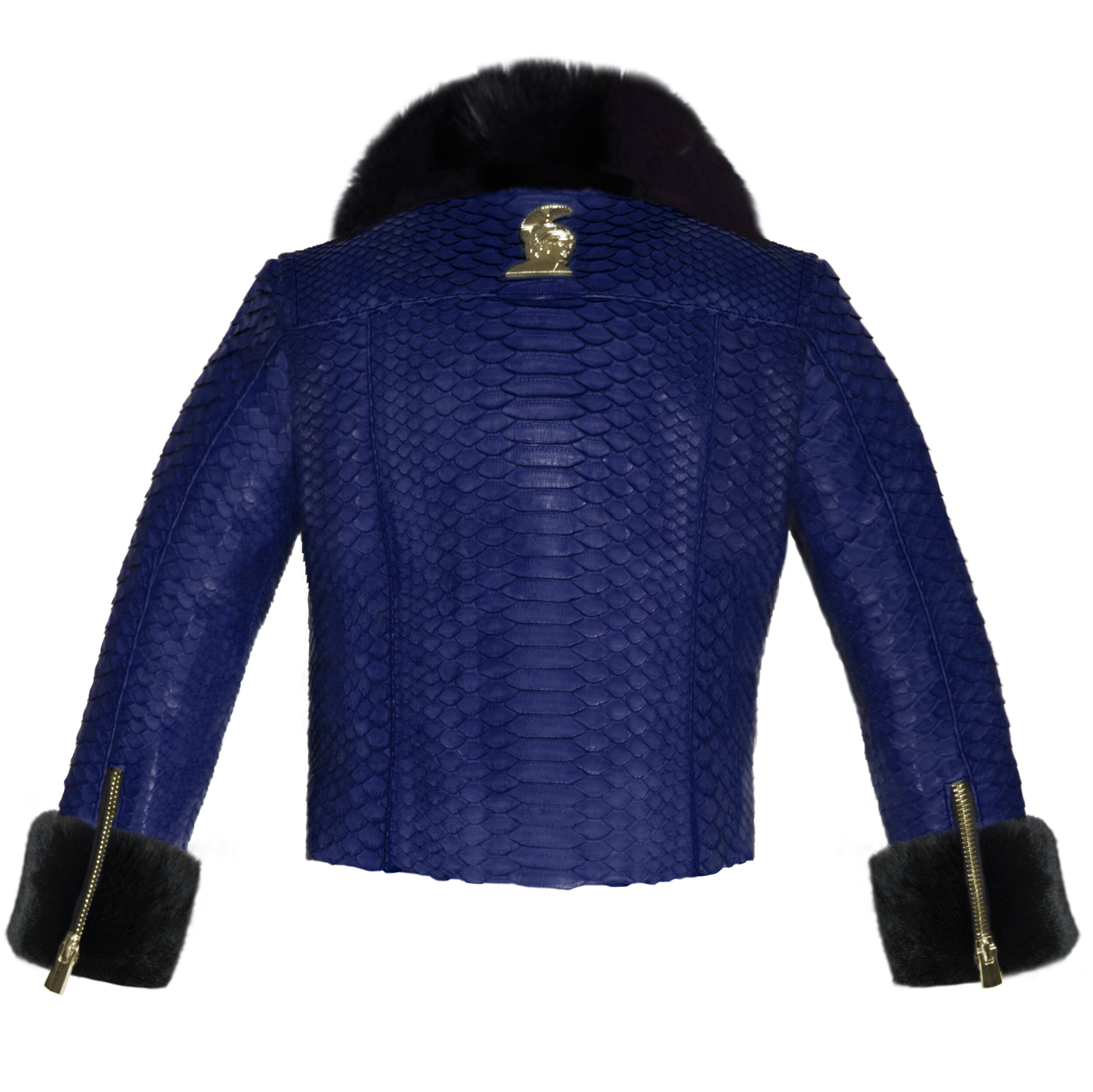 Klaverweide_kids_biker_jacket Black rabbit fur Navy_Python_2kopie.jpg