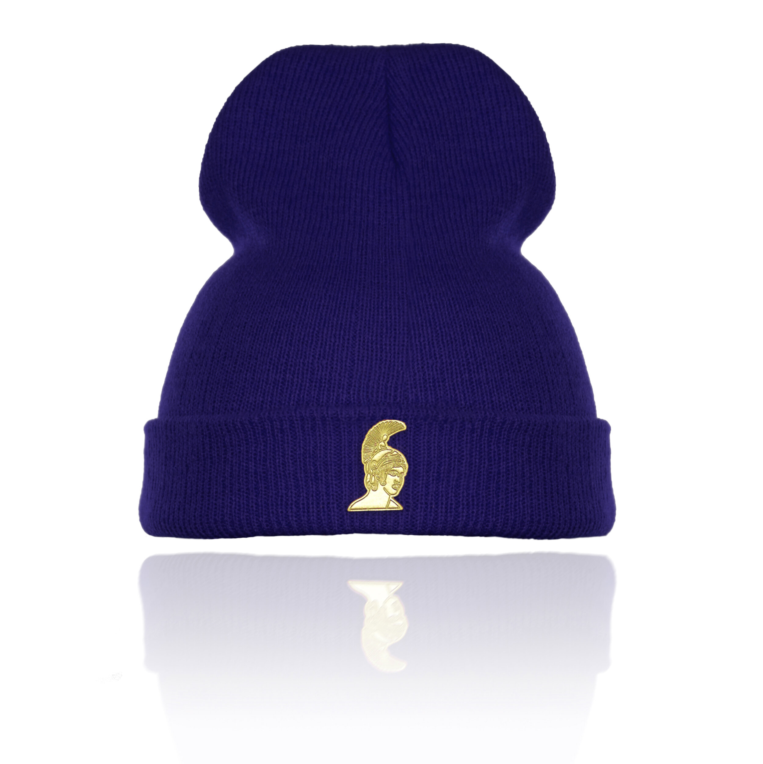 Blue plain edition beanie hatt.jpg