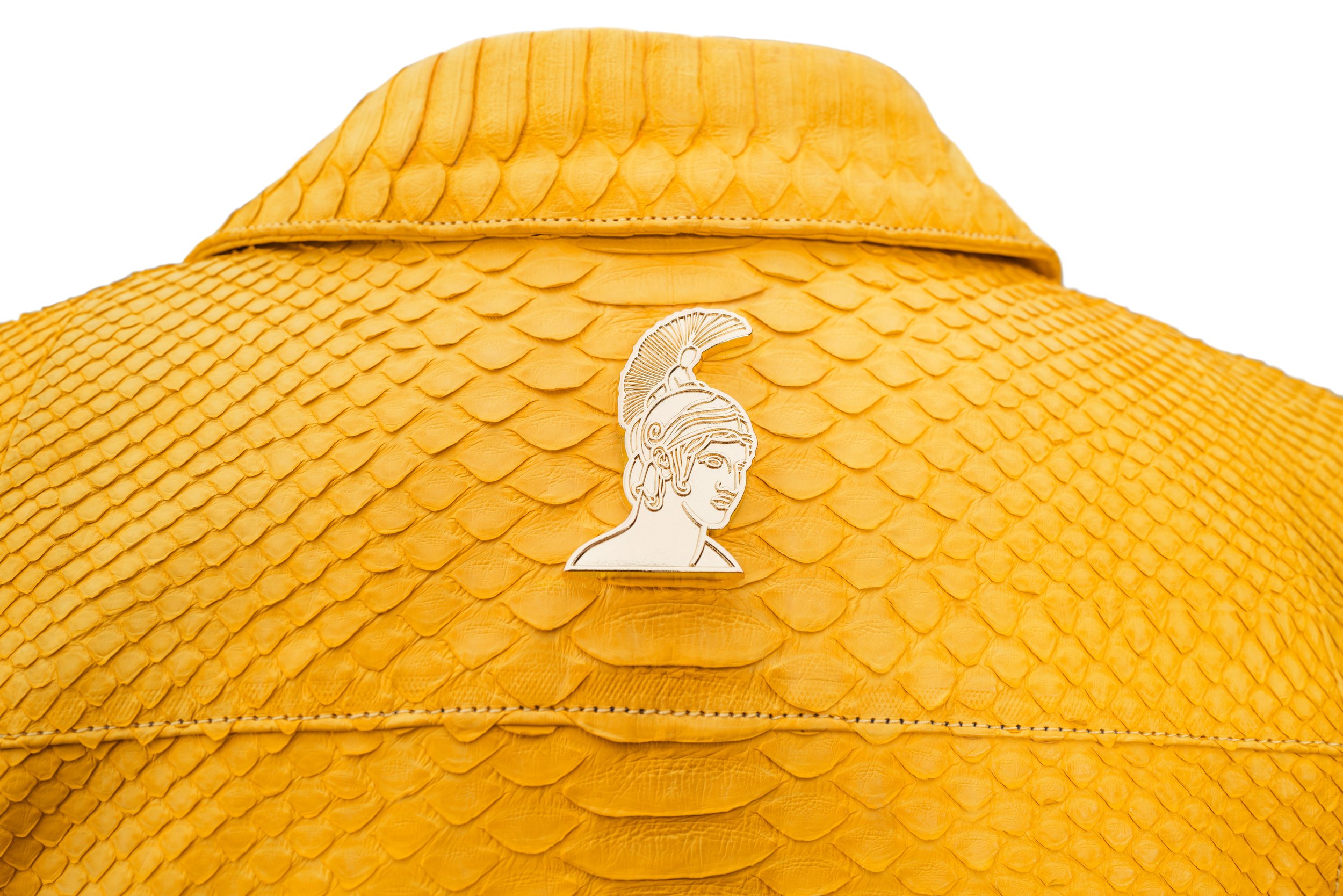 Klaverweide Biker jacket Yellow black python women 5 copy.jpg