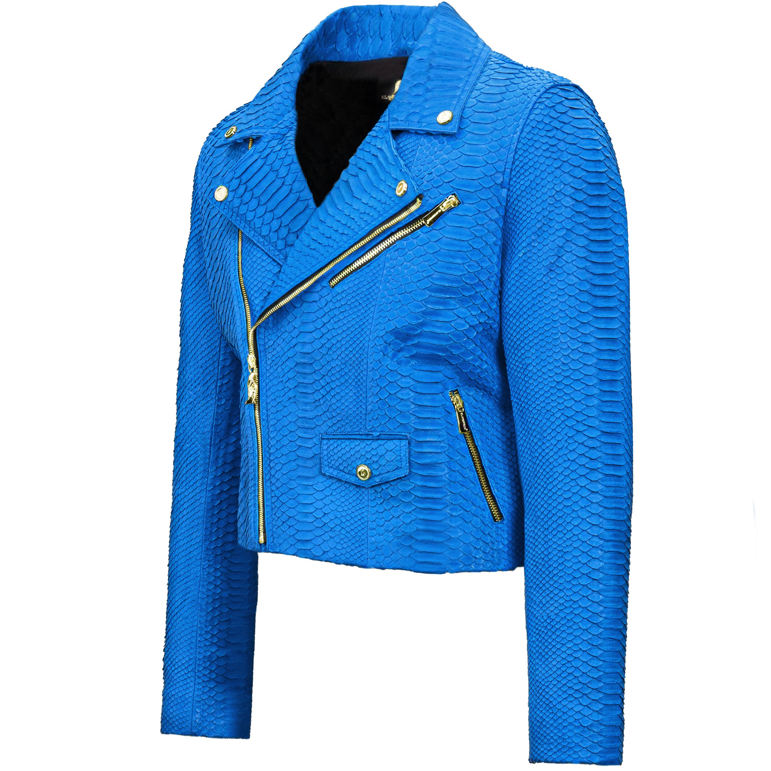 Dodger Blue Python biker jacket Klaverweide men 777 2 .jpg