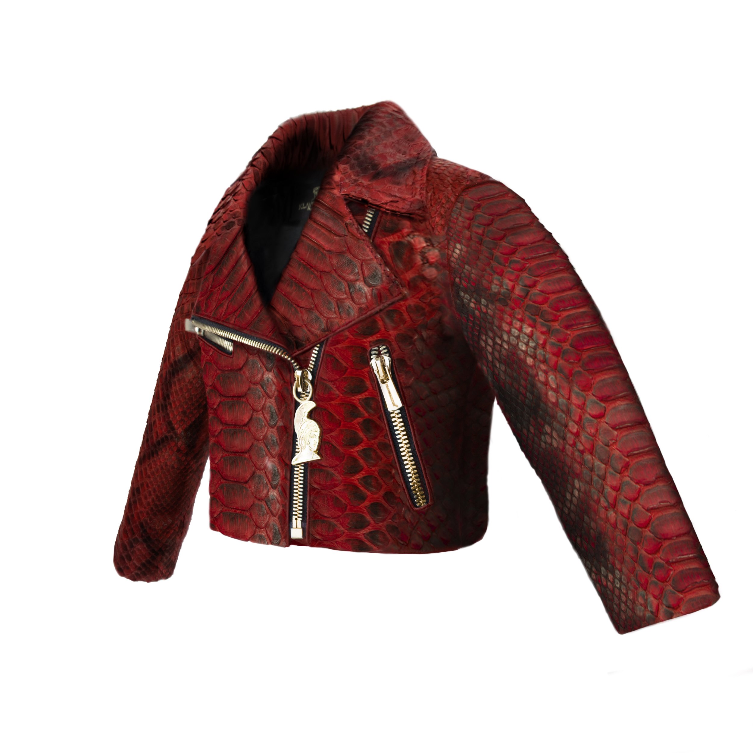 Klaverweide Baby Biker Jacket Natural Red Python 222.jpg
