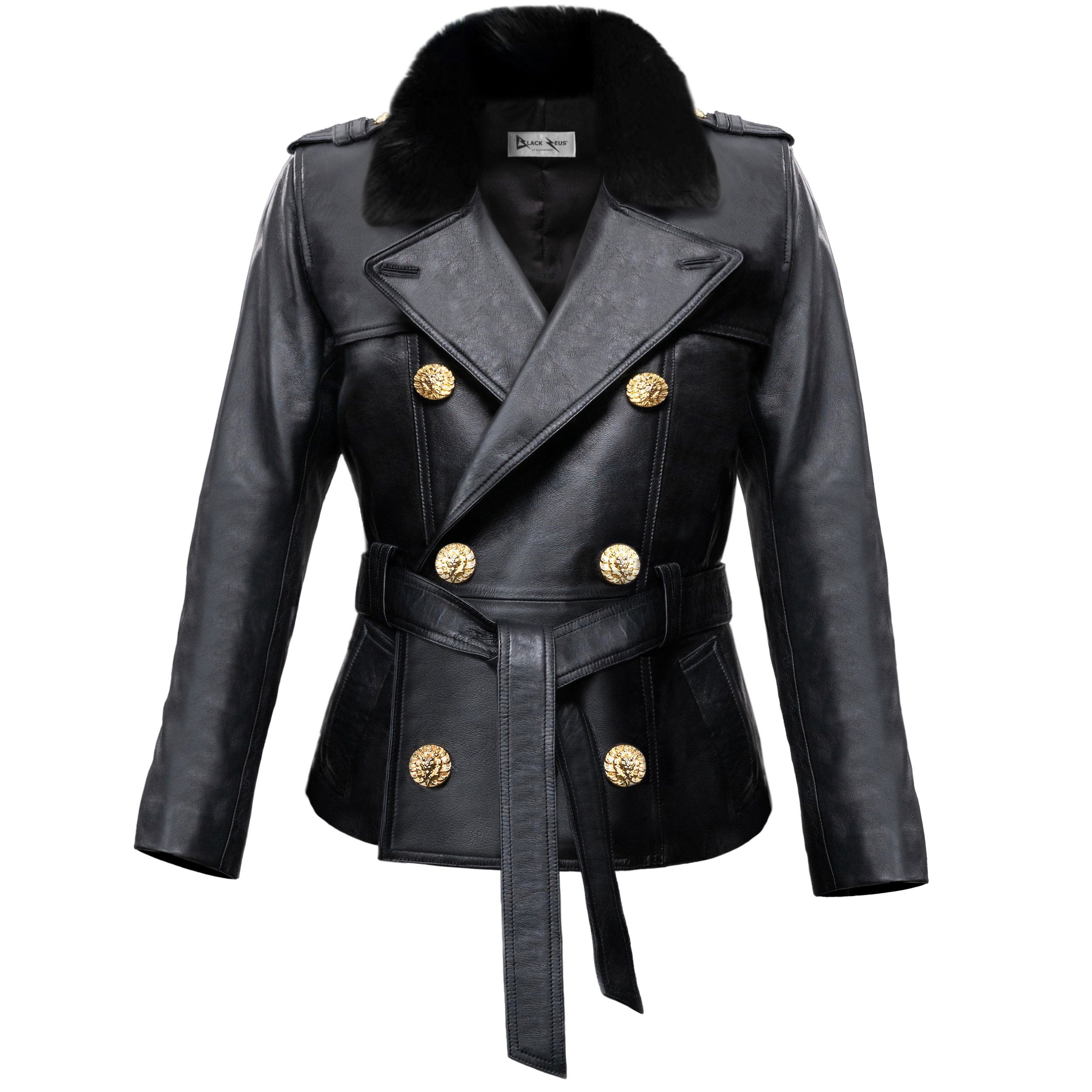 Klaverweide Black Zeus winter TrenchJacket lambskin Black Men 111 .jpg