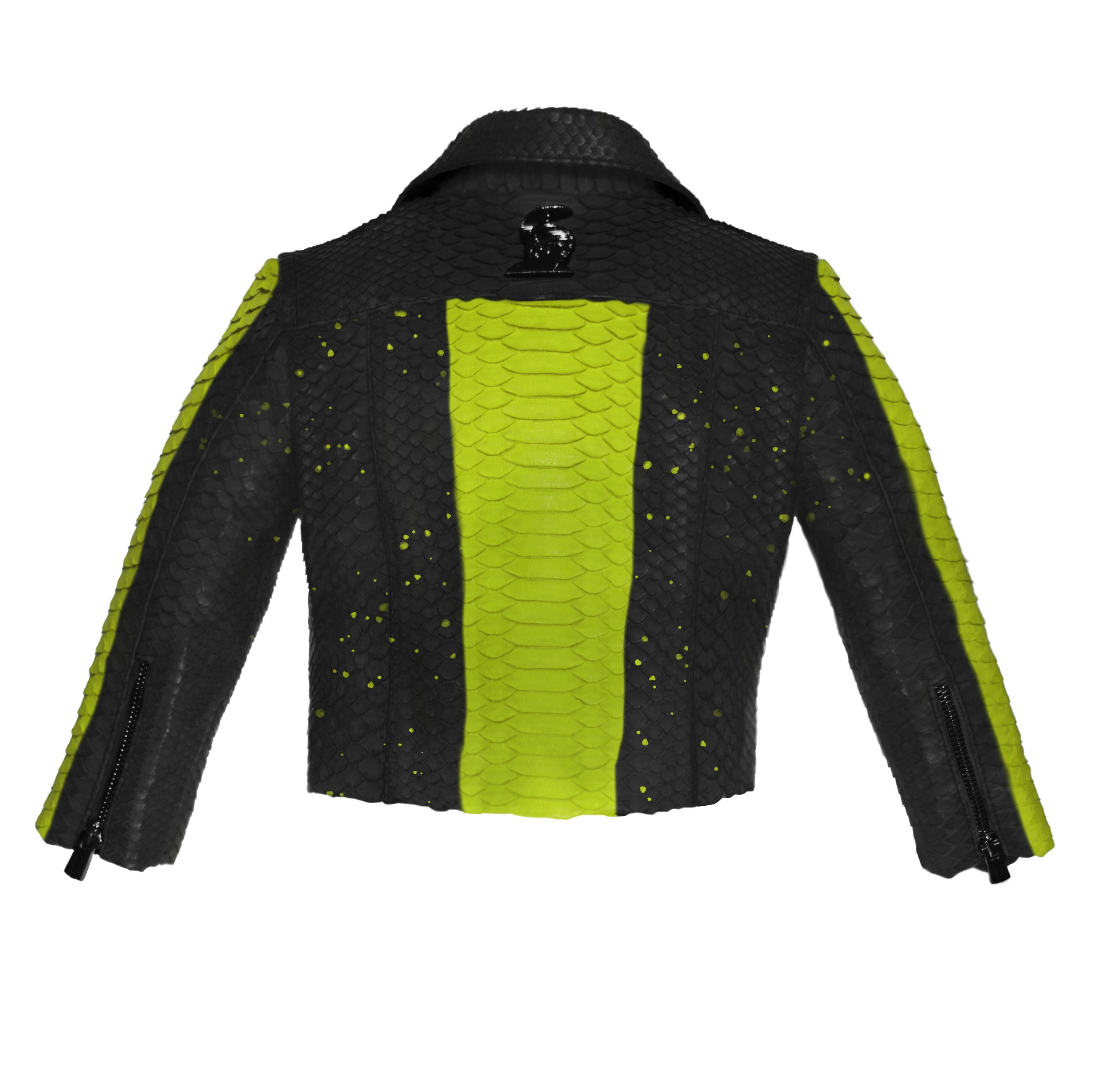 Klaverweide Baby biker jacket lime paint Python 4.jpg