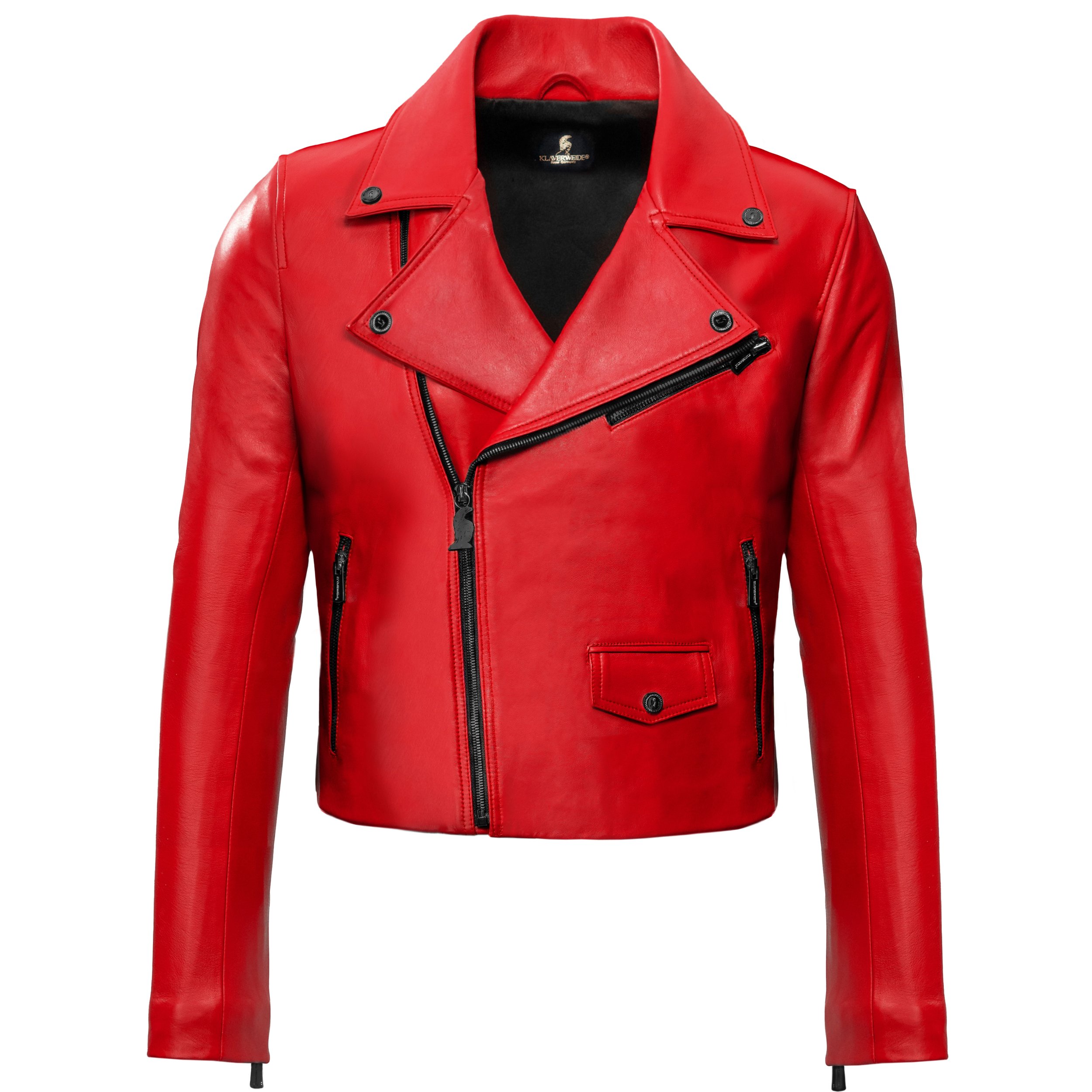 Red Black lamsbkin biker jacket Klaverweide men 1 .jpg