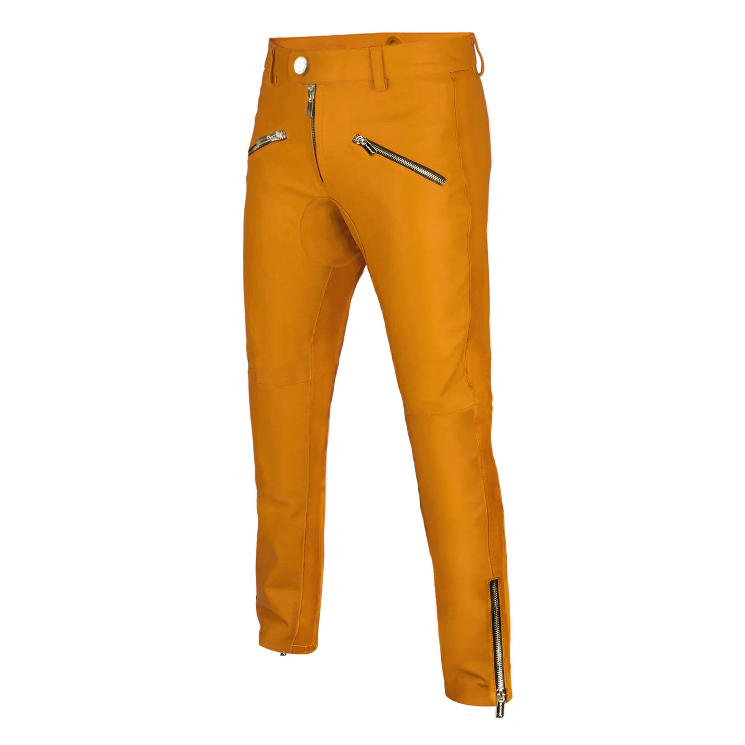 Men+Yellow+Lambskin+Biker+trousers+Klaverweide+222.jpg