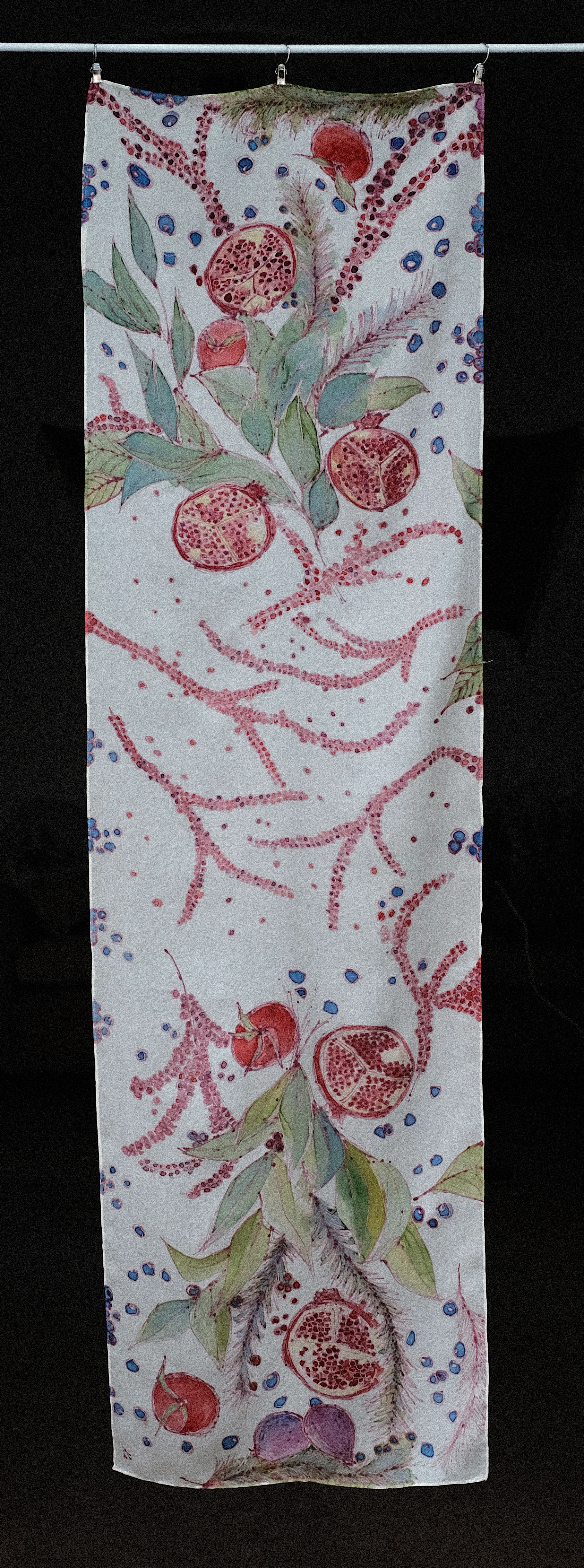 pomegranates, 150cm x 45cm