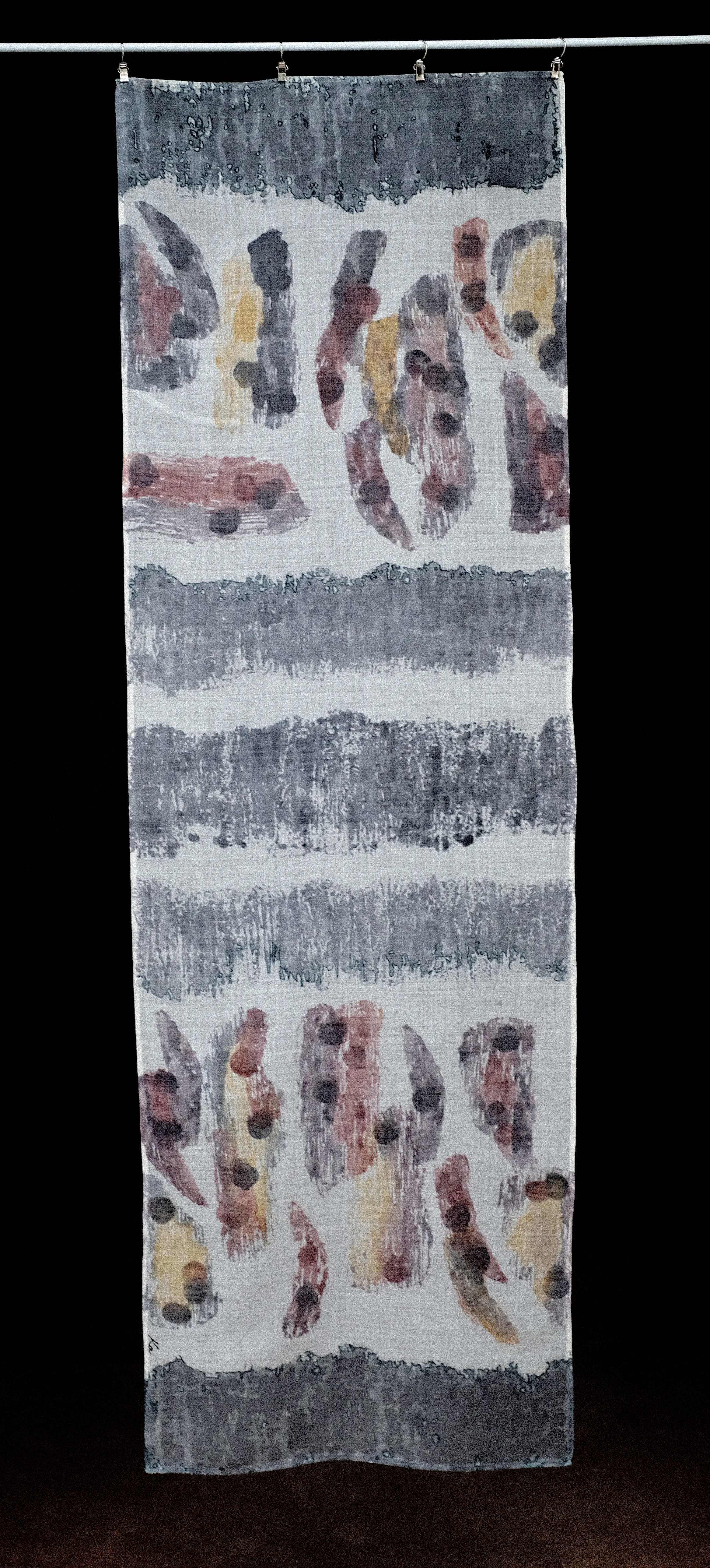 block print, 150cm x 45cm