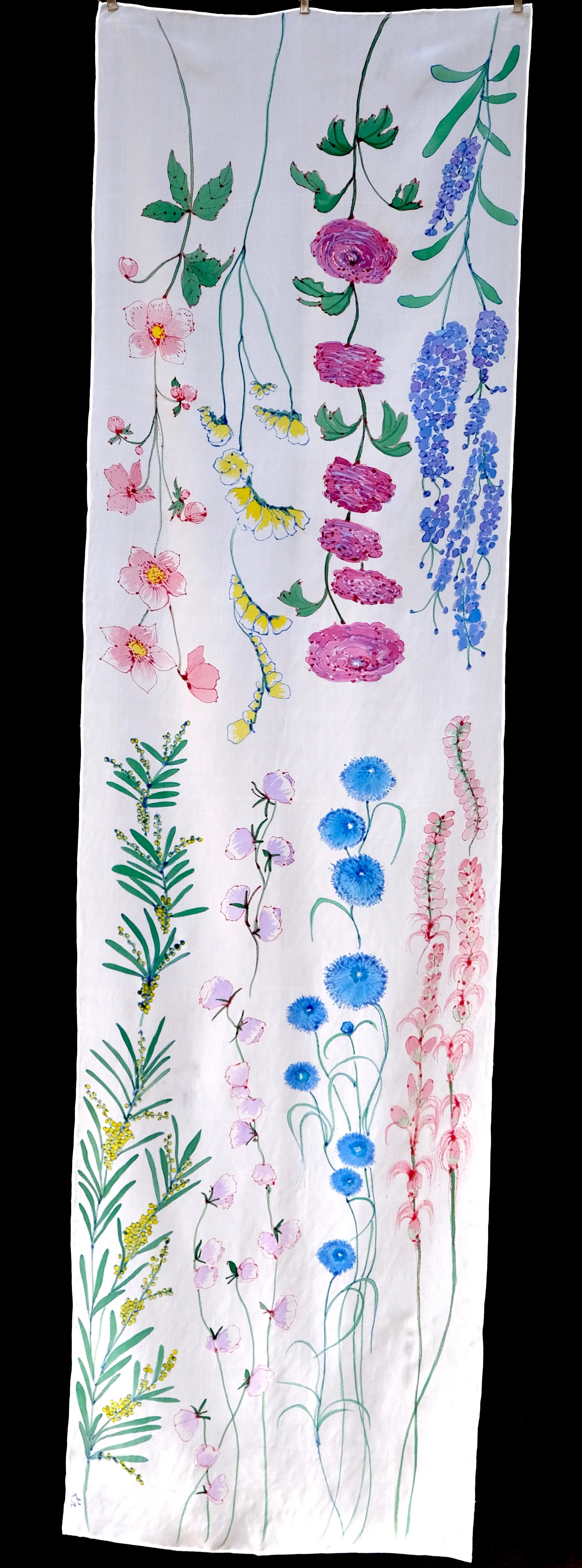 botanical study, 150cm x 45cm