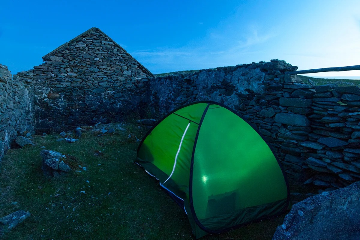 My home for the night on Inishkea South