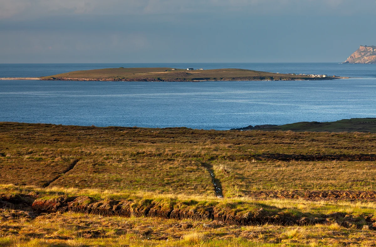 View of Inishboffin island from the mainland