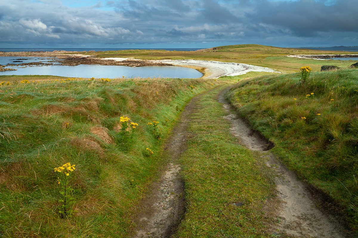 Road to the back of the island