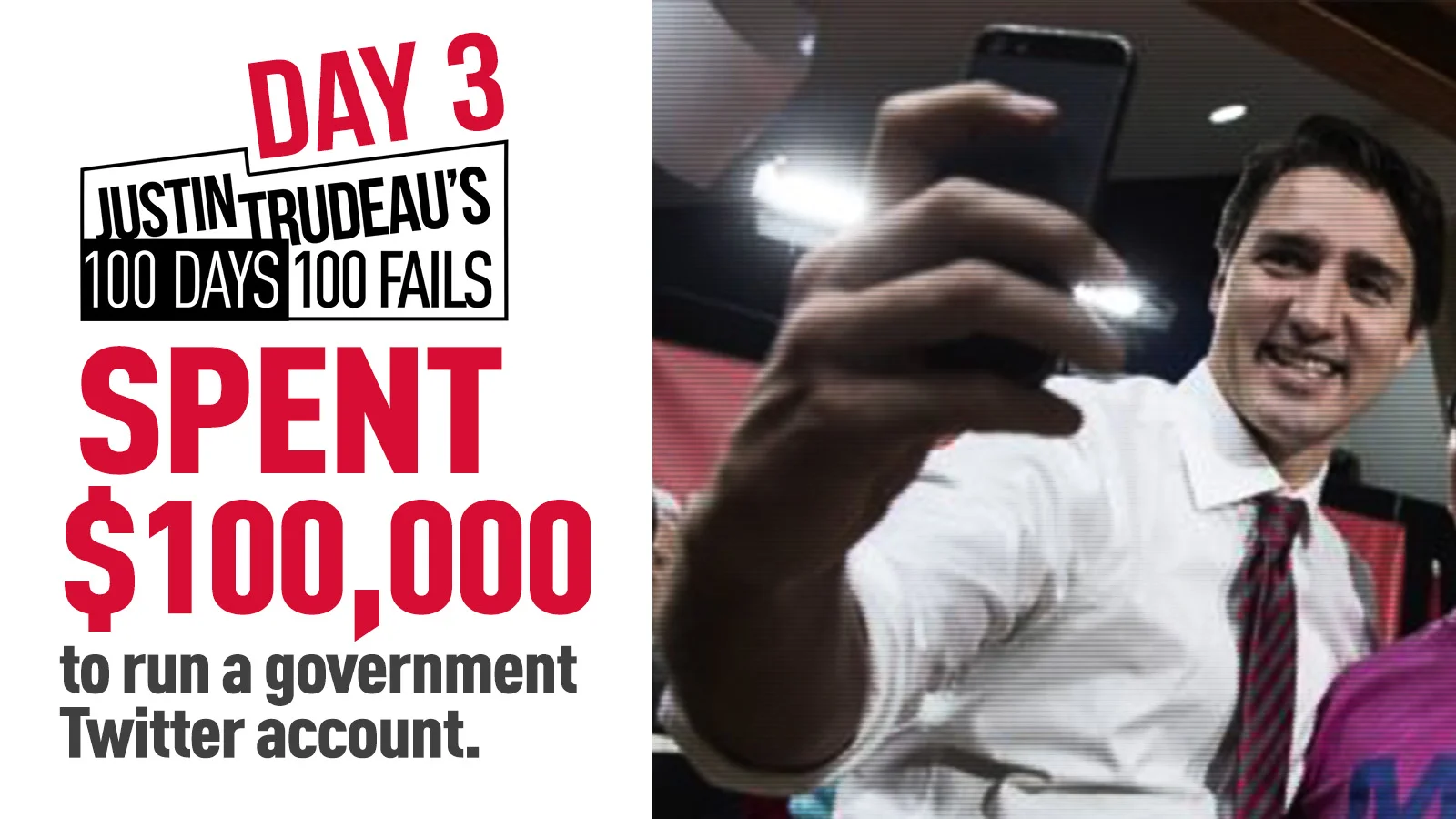 98. Cost taxpayers over $100,000 to run the Health Minister’s Twitter account