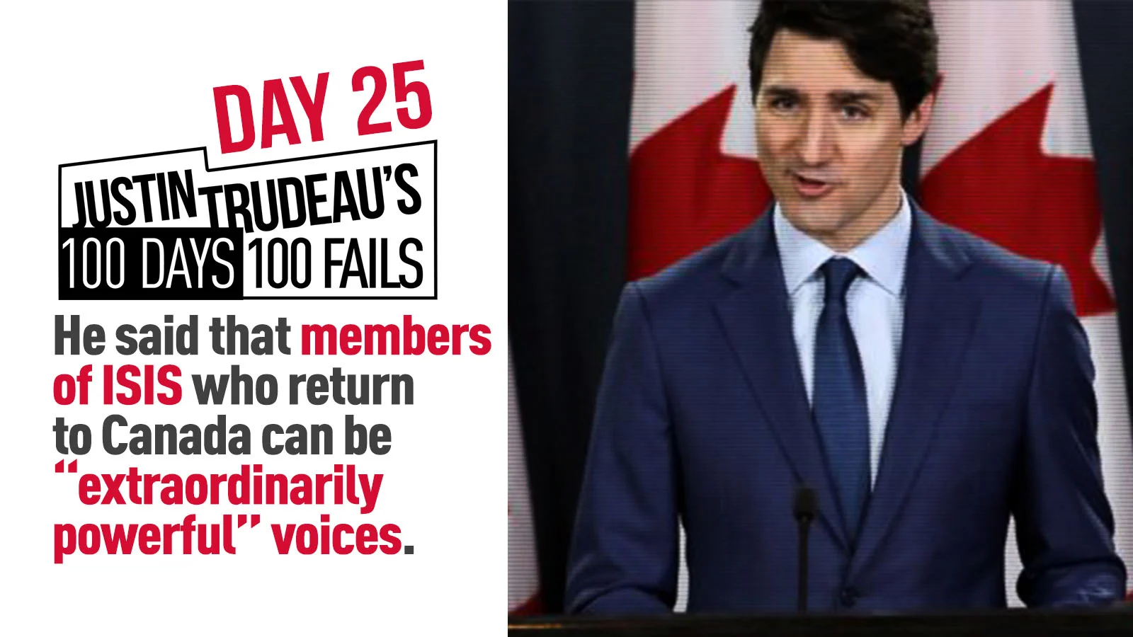 76. He said he wanted to work with ISIS fighters returning to Canada