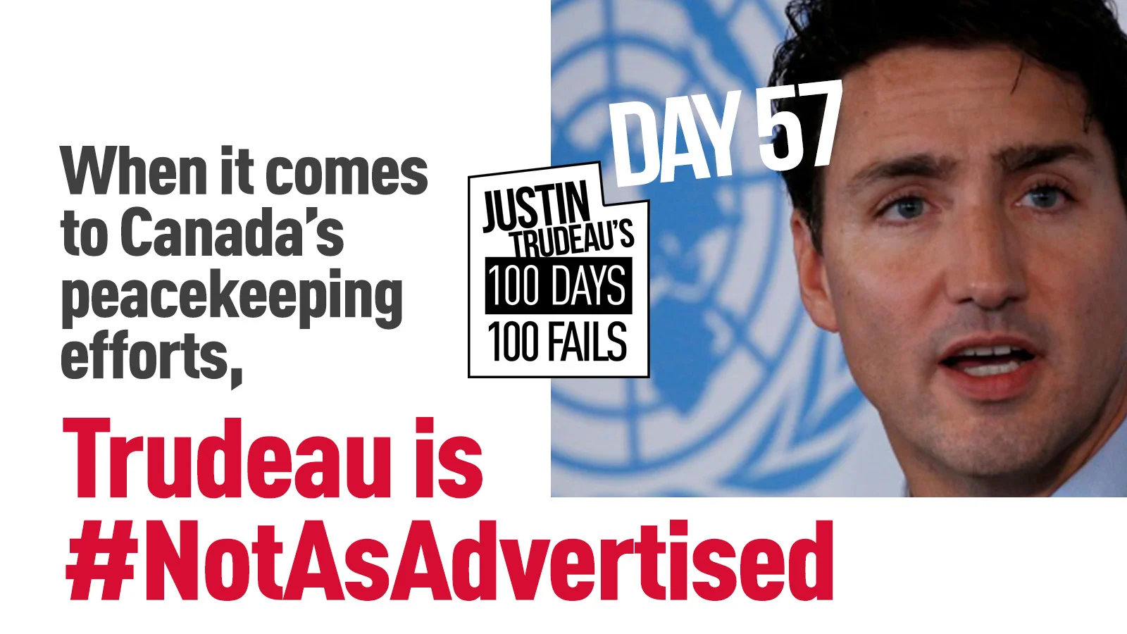 44. Trudeau is failing Canada's peacekeeping efforts