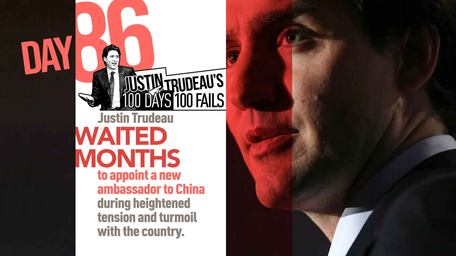 15. He waited months to appoint a new ambassador to China during heightened tensions with the country