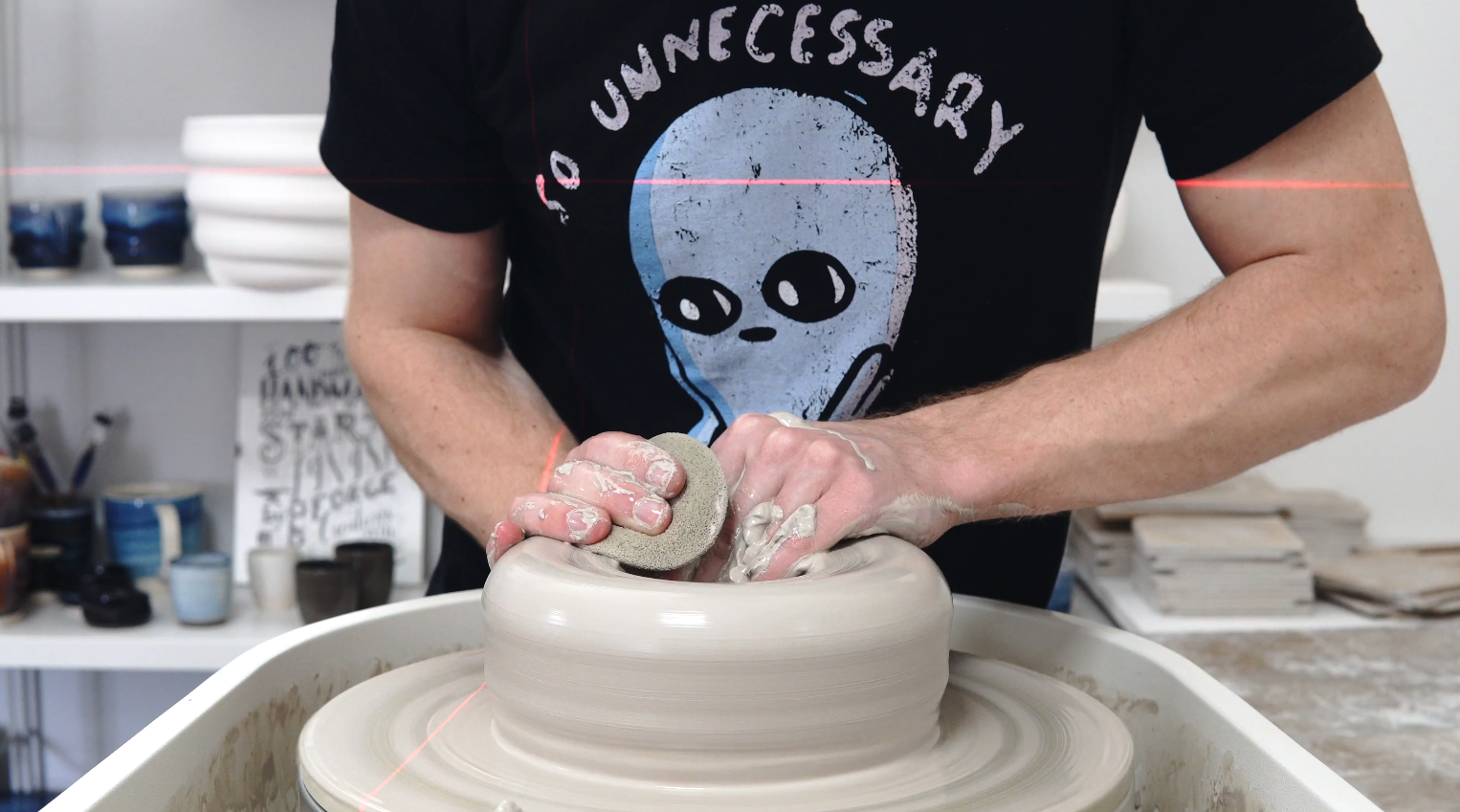 automatic centering ceramic pottery clay trimming