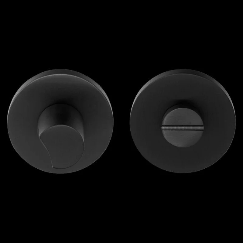 Rosaces pour salle de bains et WC ECLIPSE  noir revêtement dur