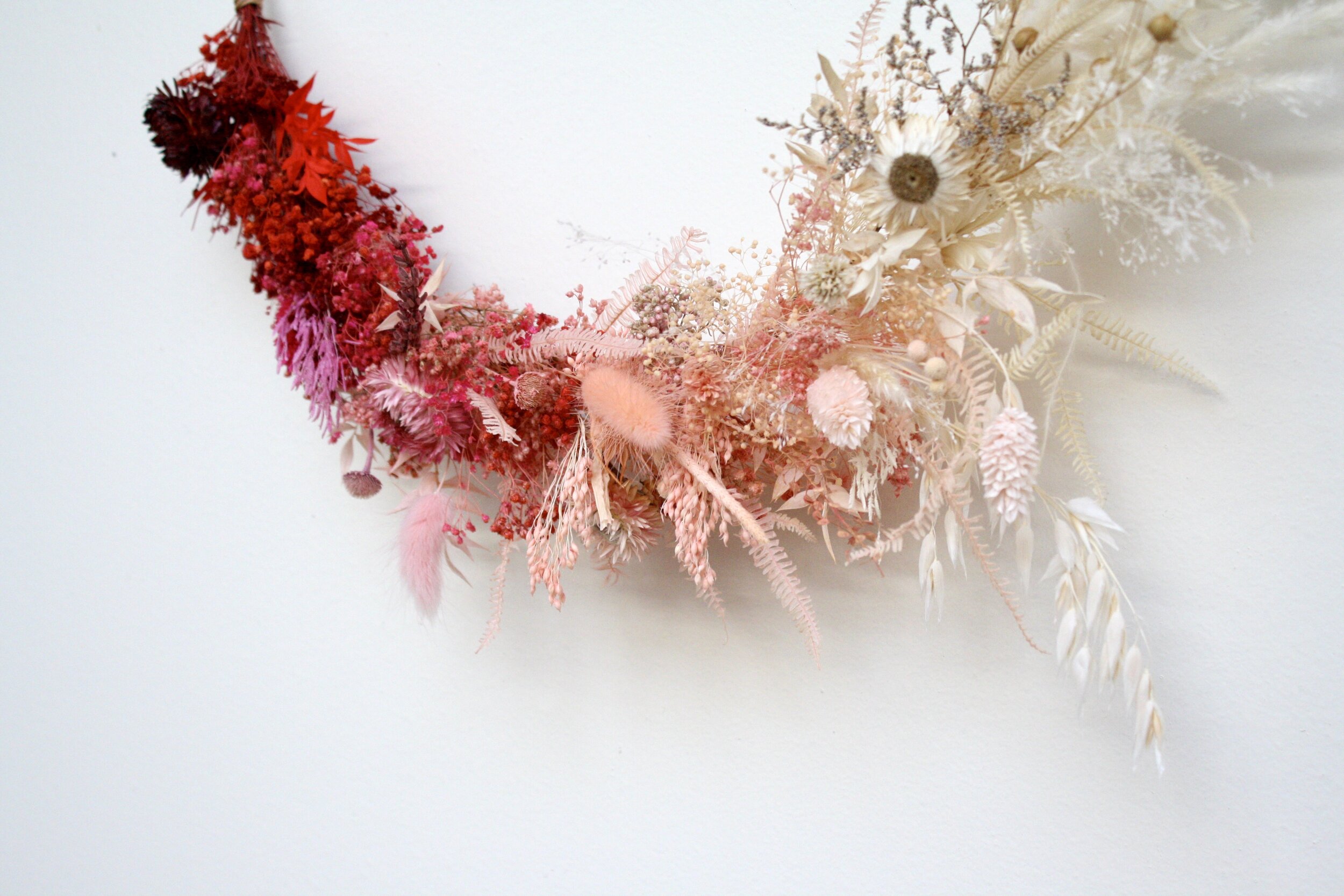 Couronne de fleurs séchées Wanderlust