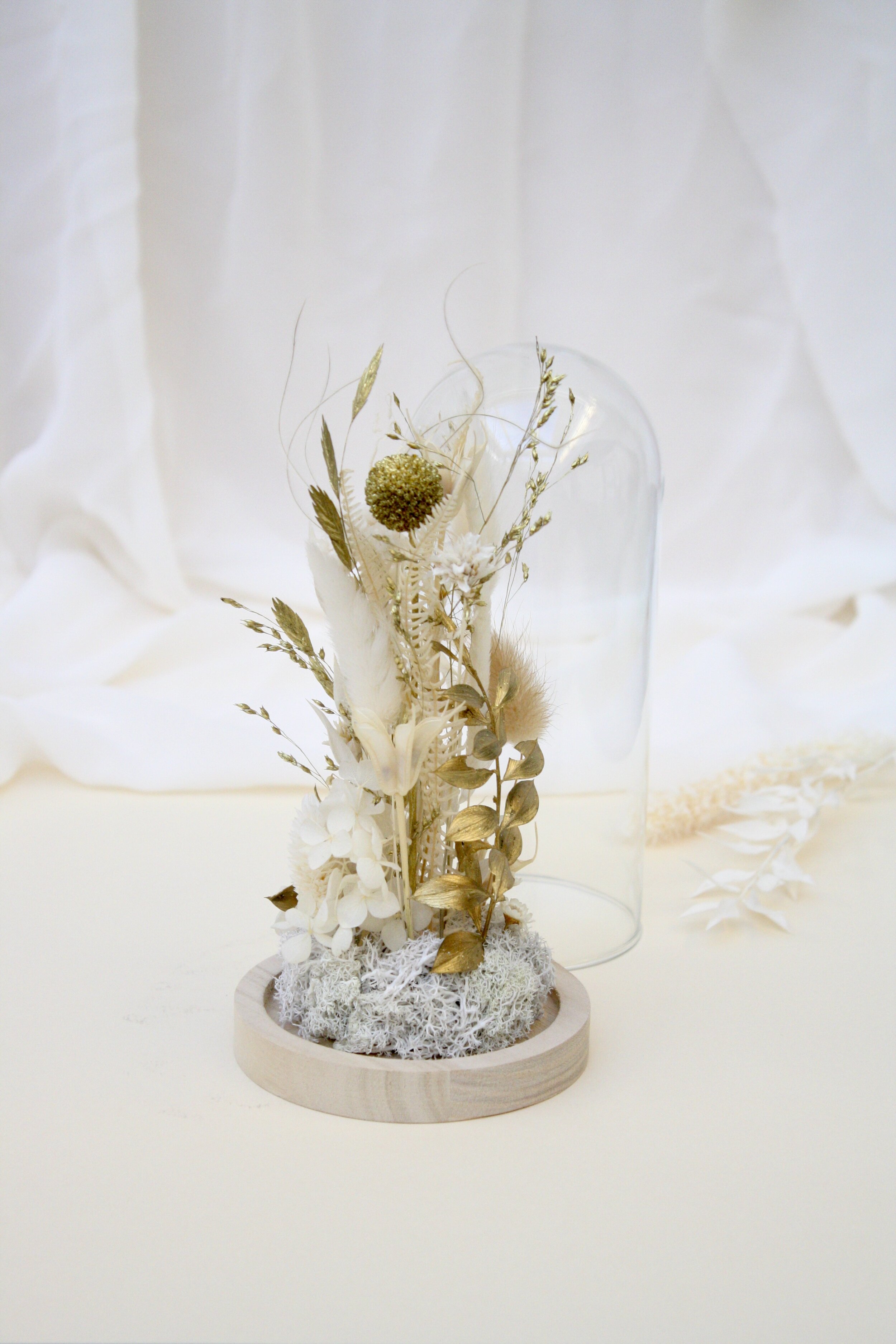 cloche florale sparkle or 2