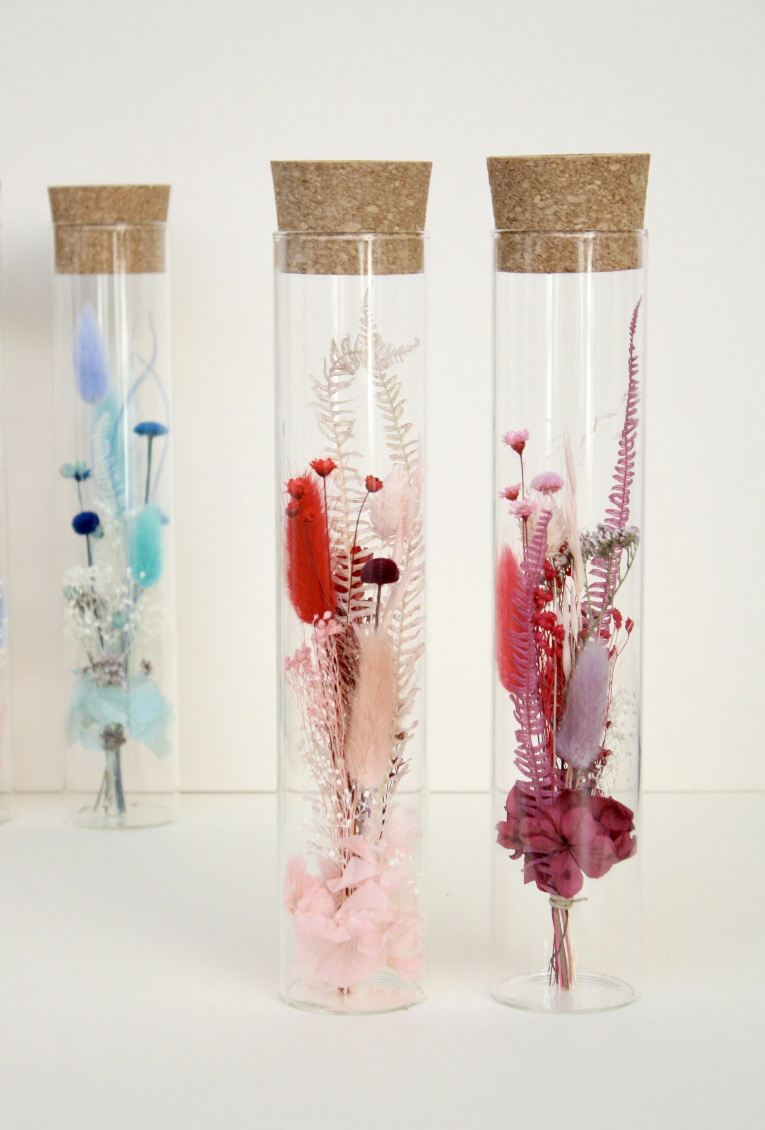 fiole fleurs sechees grande taille