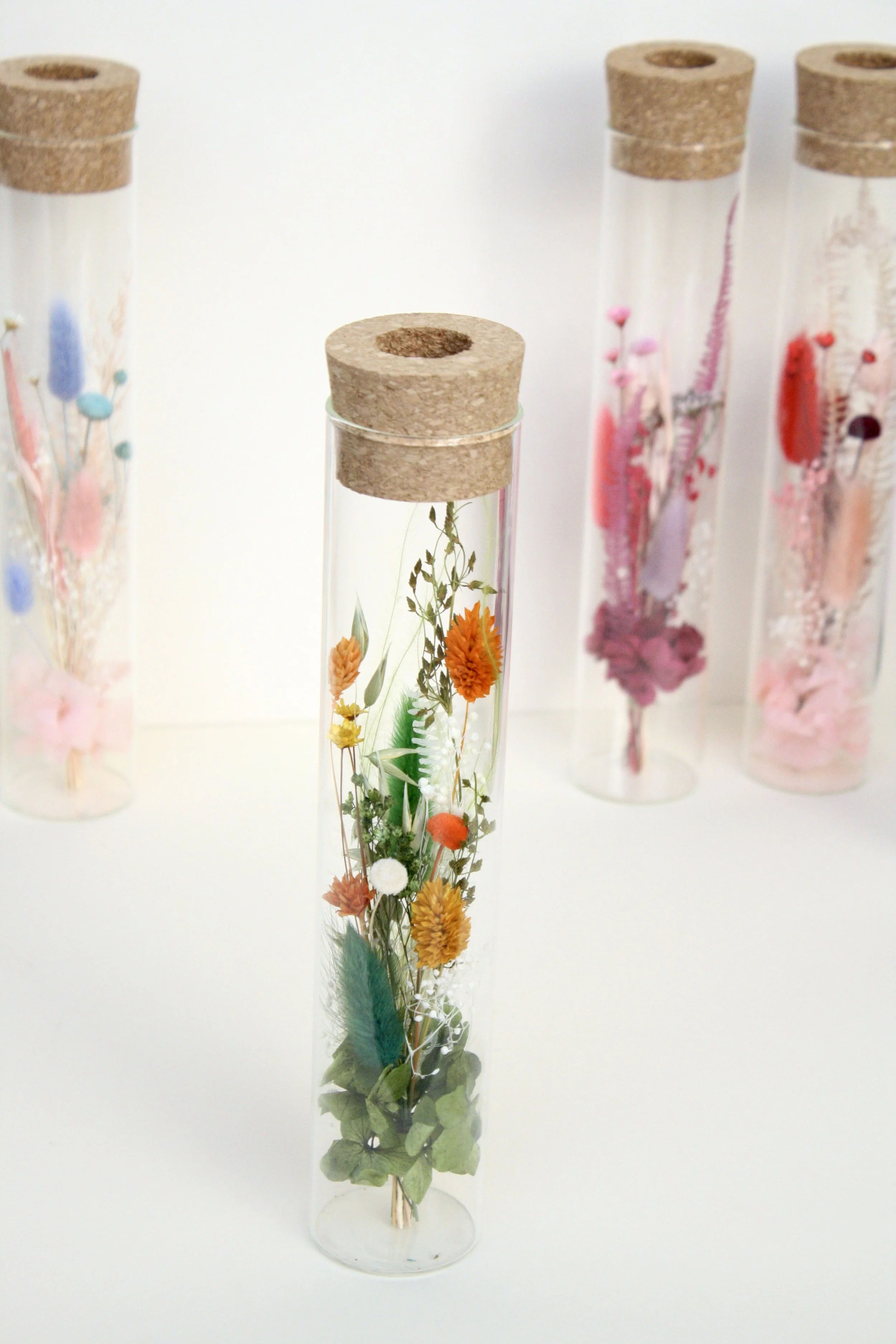 fiole fleurs sechees grande taille