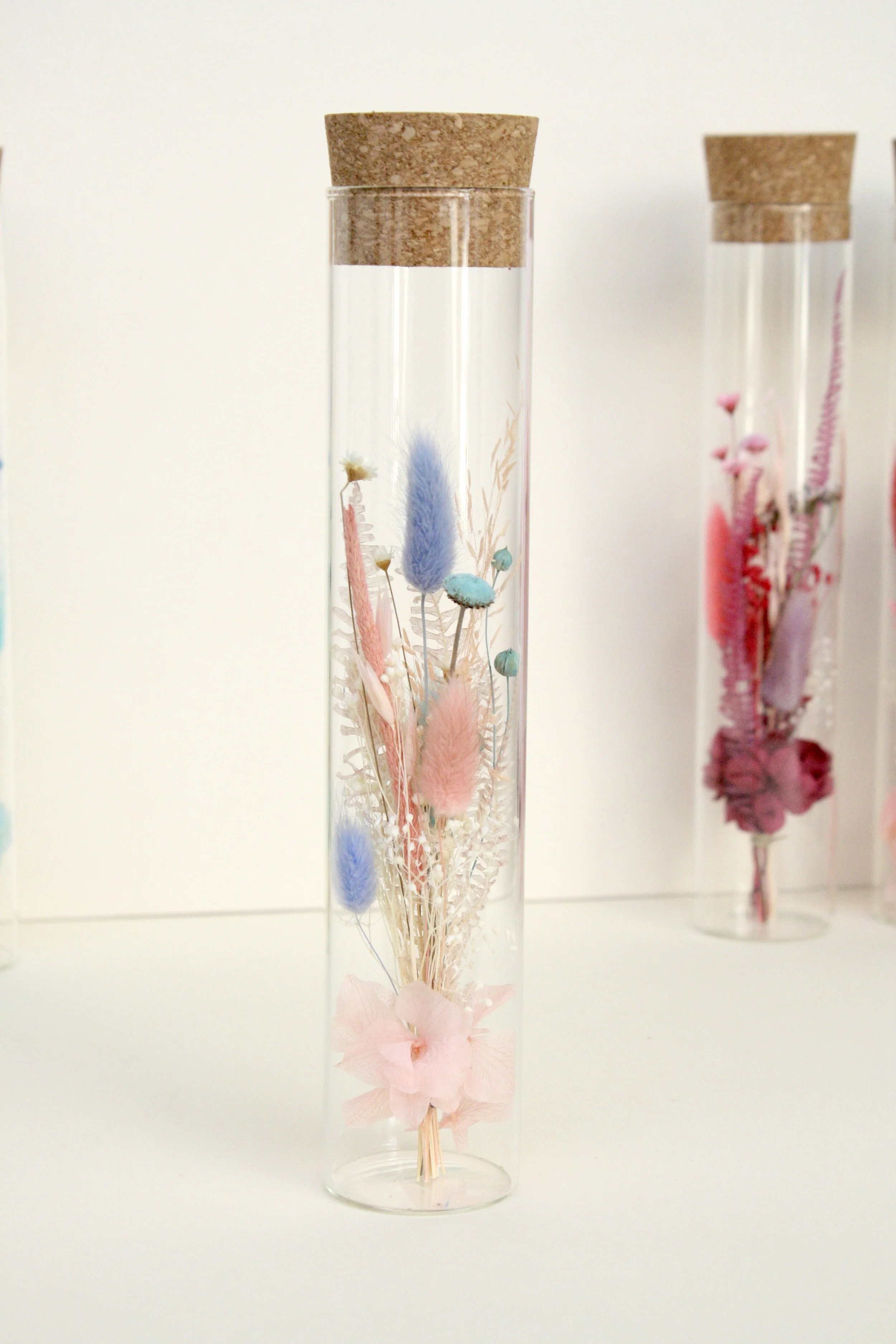 fiole fleurs sechees grande taille