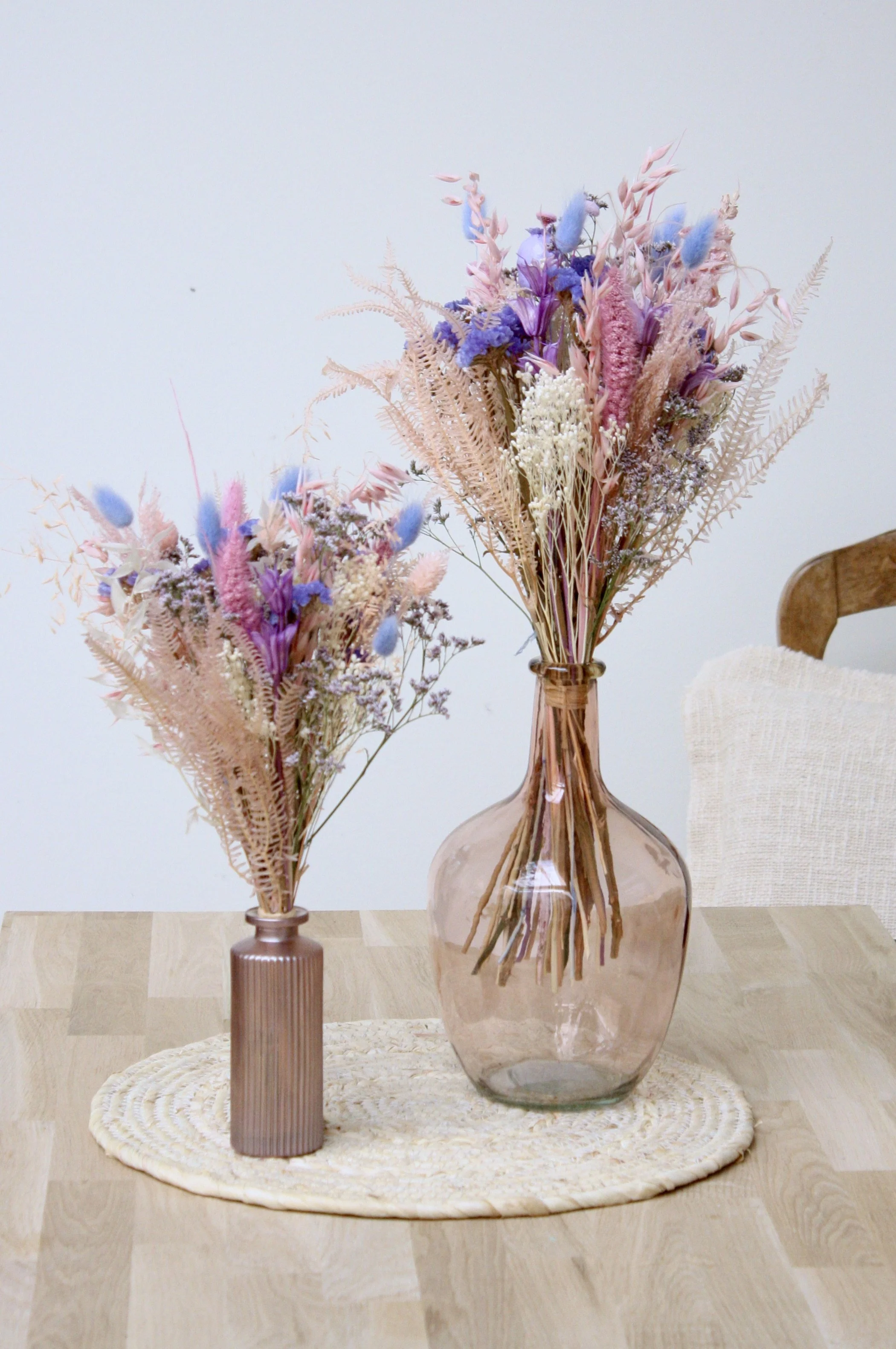 bouquet fleurs séchées dried flowers sweet dreams blue violet