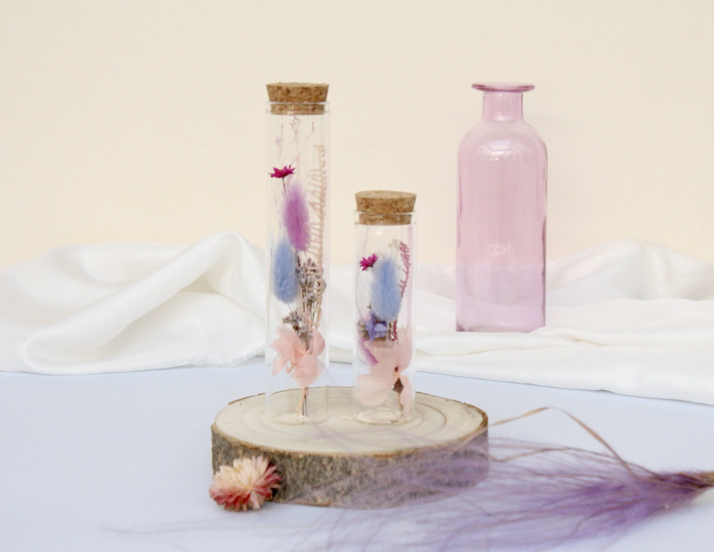 Fiole de fleurs séchées Sweet Dreams