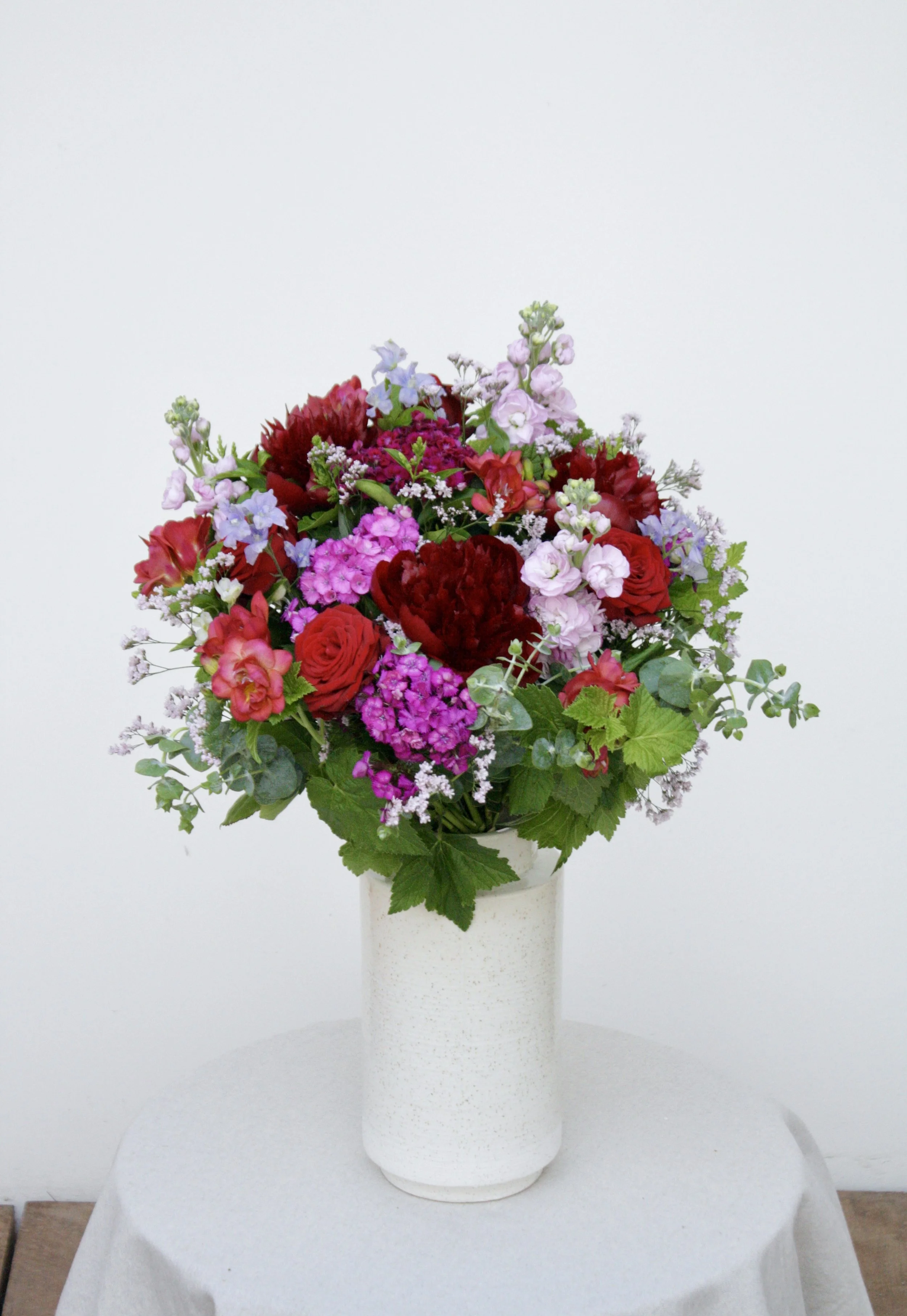 bouquet amour fête des mères livraison rouge pivoines roses