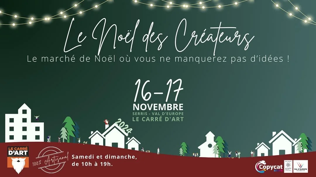 Prenez une longueur d&rsquo;avance sur vos cadeaux de No&euml;l au @lecarredart ! L&rsquo;esprit de No&euml;l sera bien festif ce week-end avec une quarantaine d&rsquo;exposants. Des cadeaux originaux et faits-mains par des VRAIS artisans d&rsquo;art
