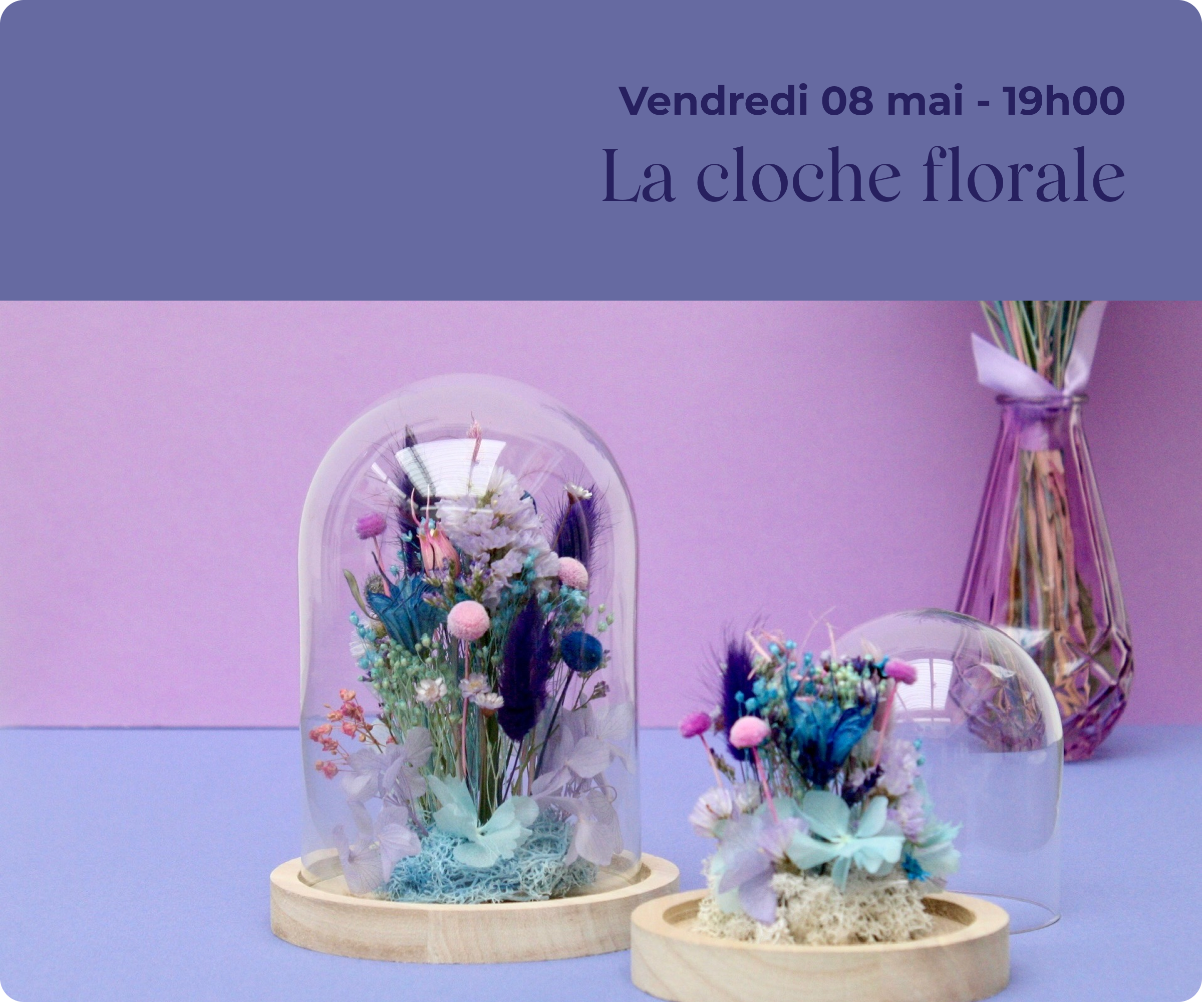 Atelier fleurs séchées, Val d'Europe