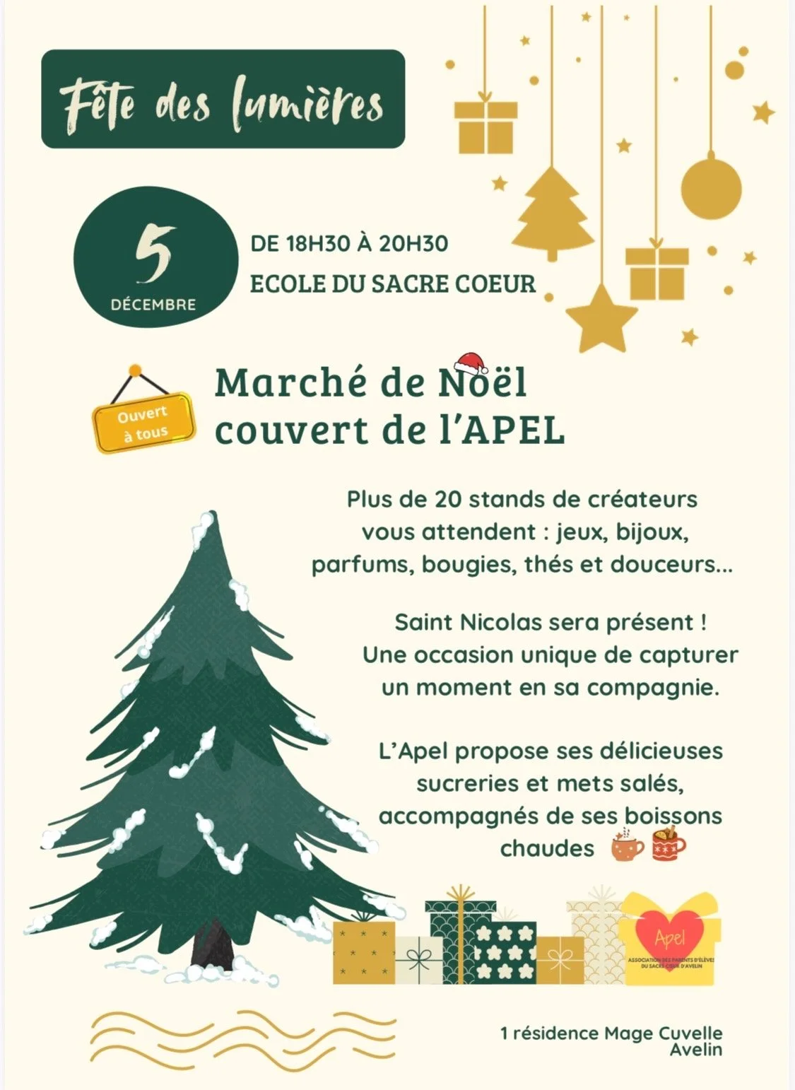 ✨ NOUVEAU ! | LYTO Bijoux au 1er Marché de Noël de l'APE du Sacré Cœur à Avelin ! ✨ 