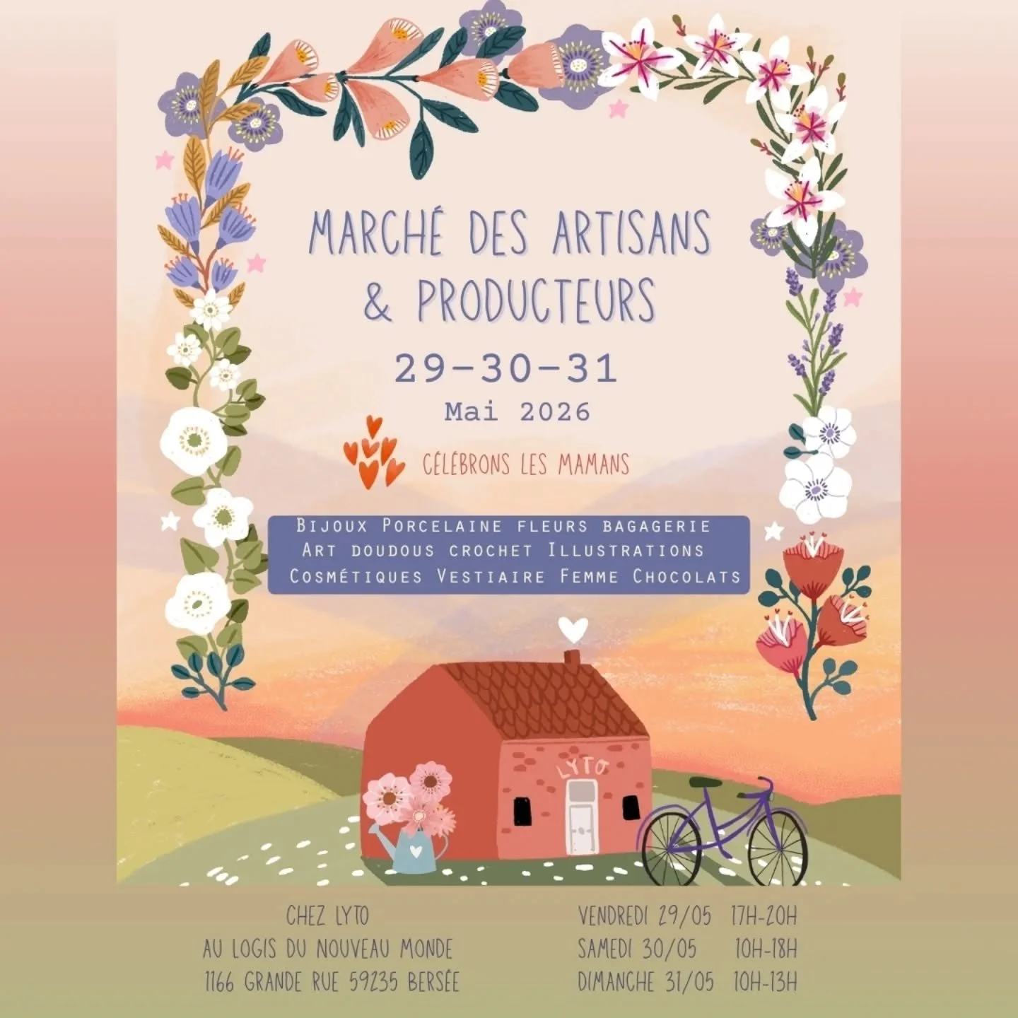 &Agrave; l&rsquo;occasion de la F&ecirc;te des M&egrave;res, nous avons imagin&eacute; un week-end doux, joyeux, festif et inspirant au c&oelig;ur du @logis_du_nouveaumonde 🌿 &agrave; Bers&eacute;e 💐
📝 Du 29 au 31 mai 2026, venez d&eacute;couvrir 