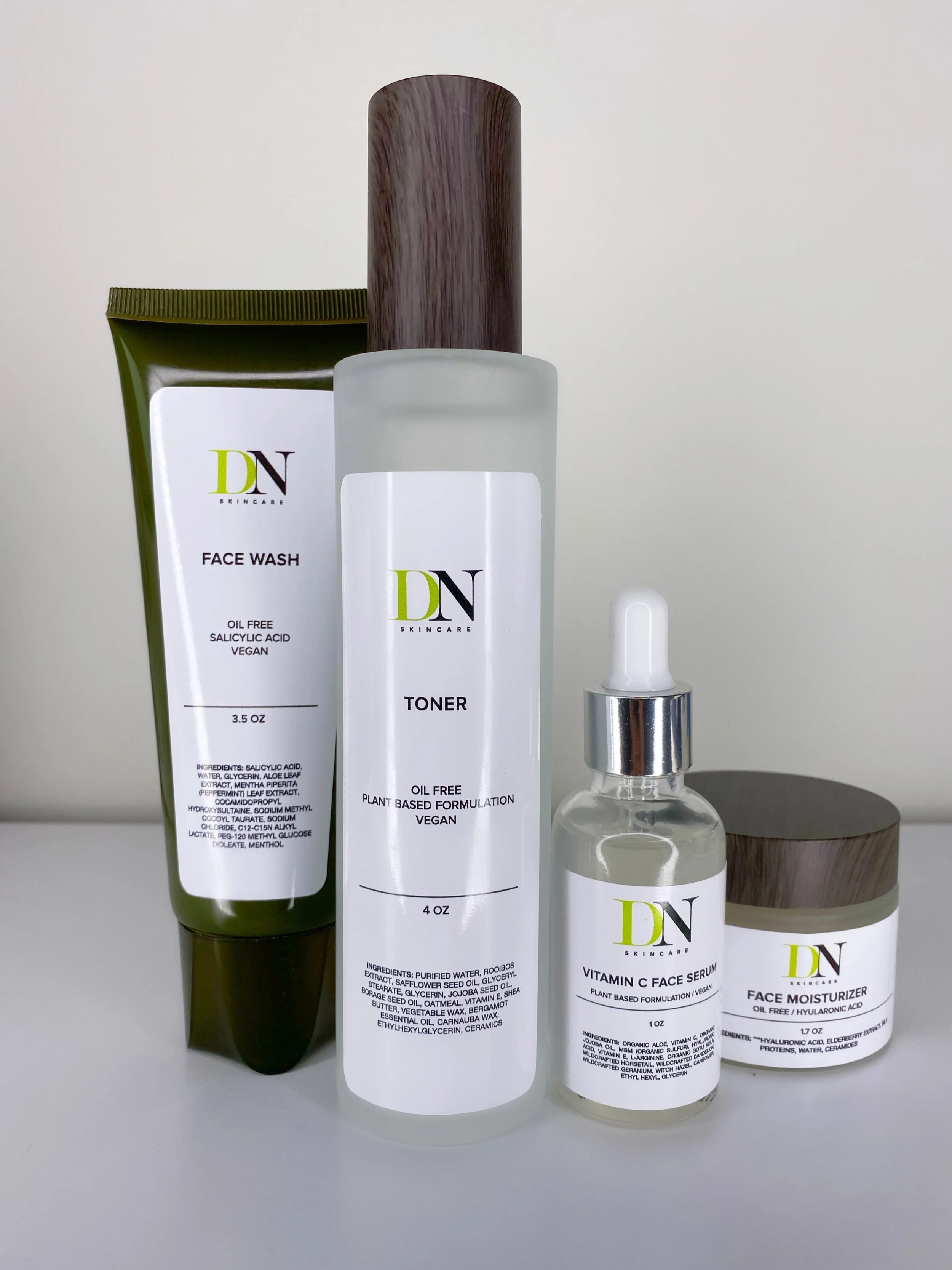 Face Wash, Toner, Serum, &amp; Moisturizer Bundle