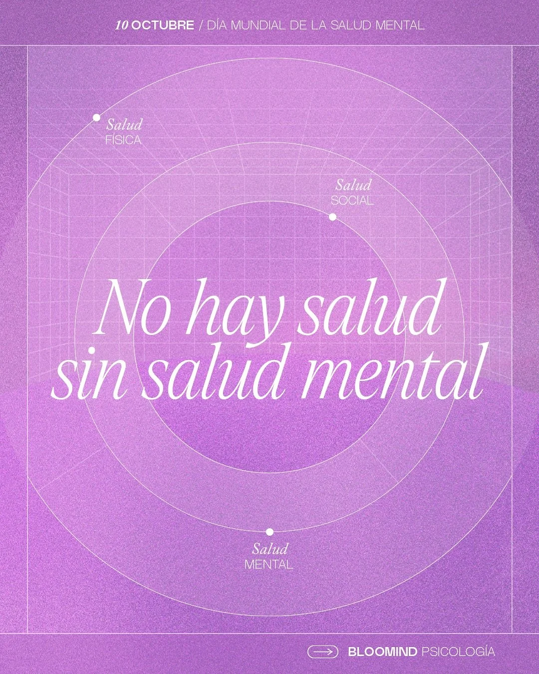 Hoy, 10 de octubre, es el D&iacute;a Mundial de la Salud Mental, una fecha clave para dar visibilidad a un tema que nos atraviesa a todxs. 

Este d&iacute;a nos invita a reflexionar y a seguir derribando prejuicios y estigmas que a&uacute;n existen. 
