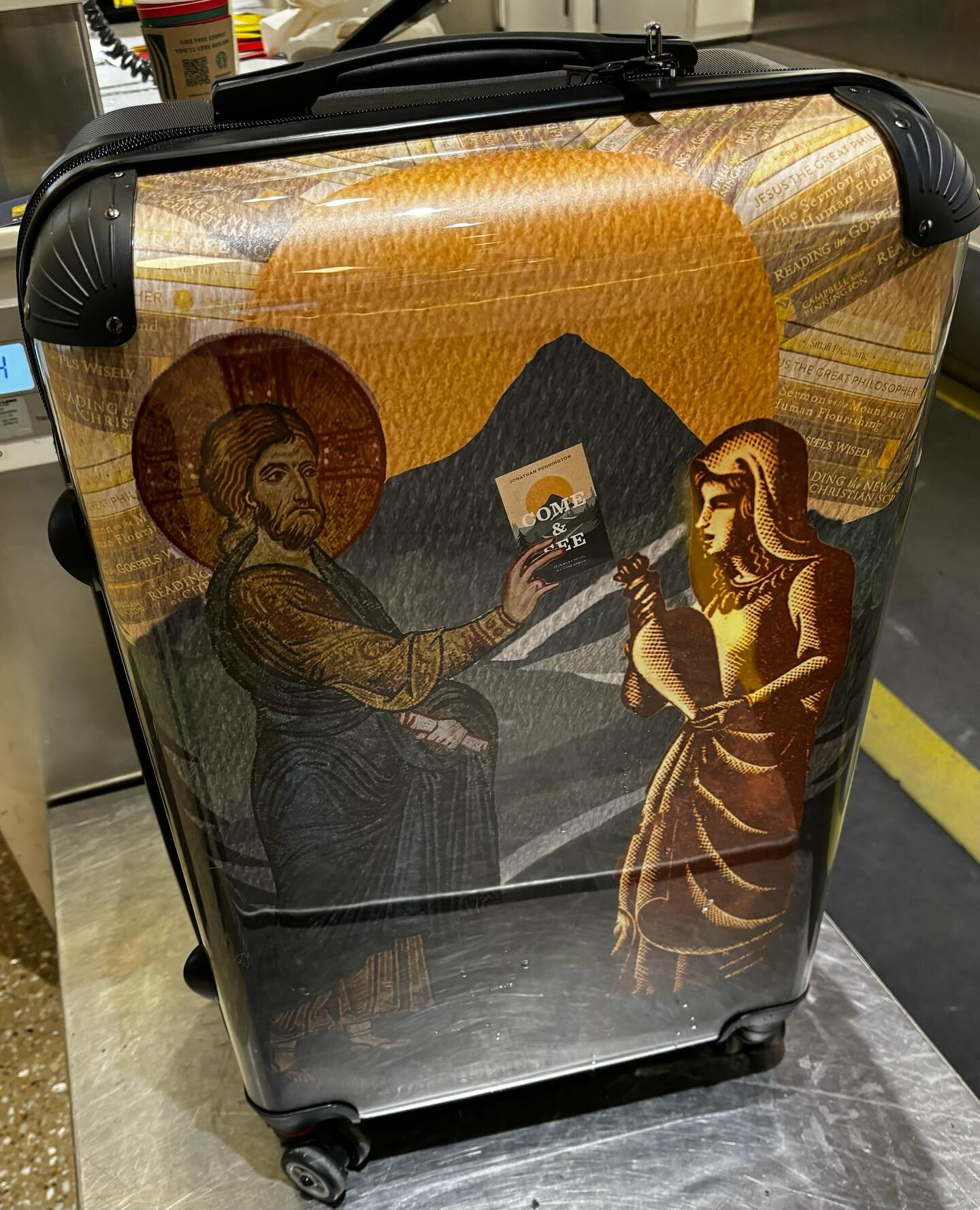 Heading to Denver with my new custom luggage from the creative mind of @madcaptracy, based on the cover of some of my books.