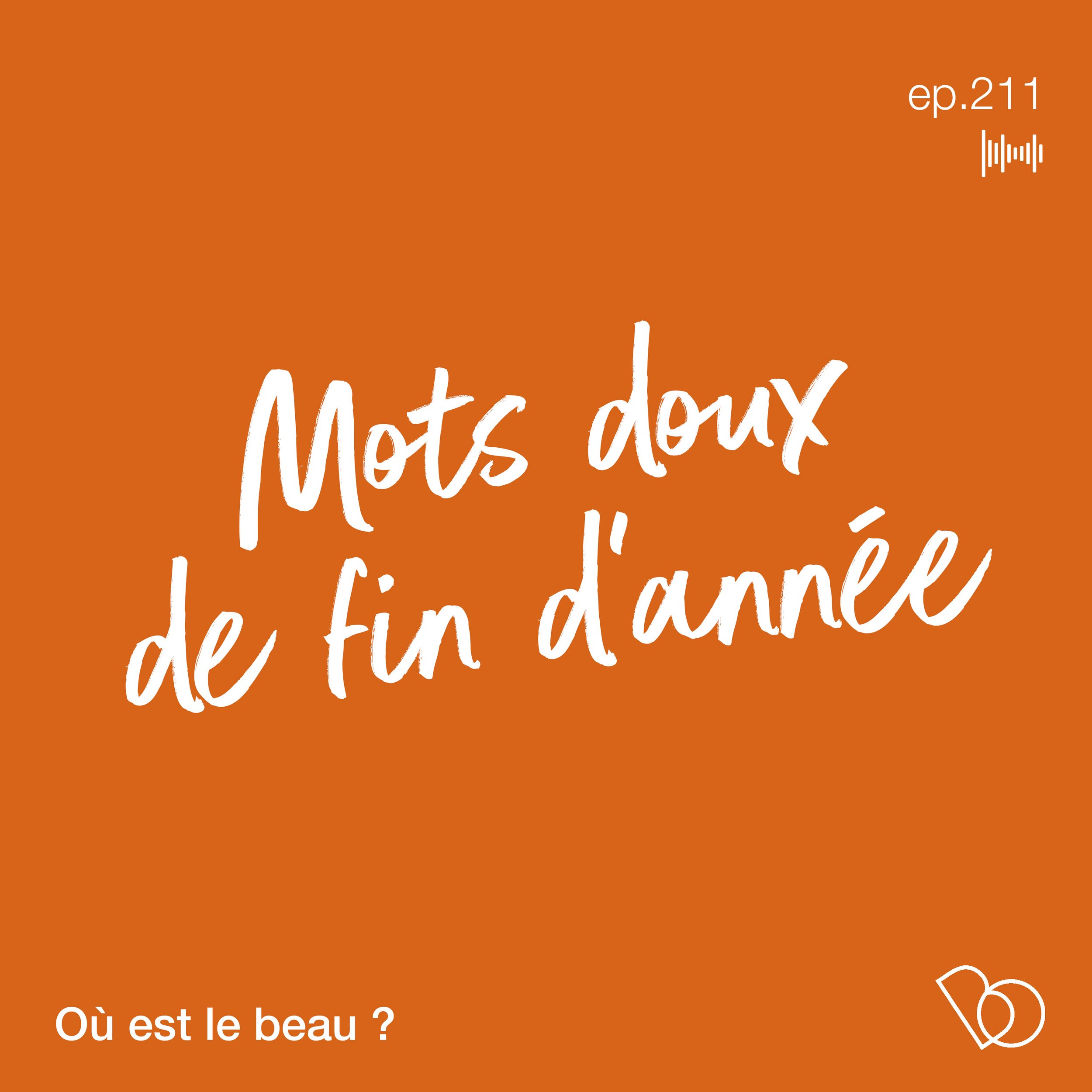 #211 - MOTS DOUX DE FIN D'ANNÉE